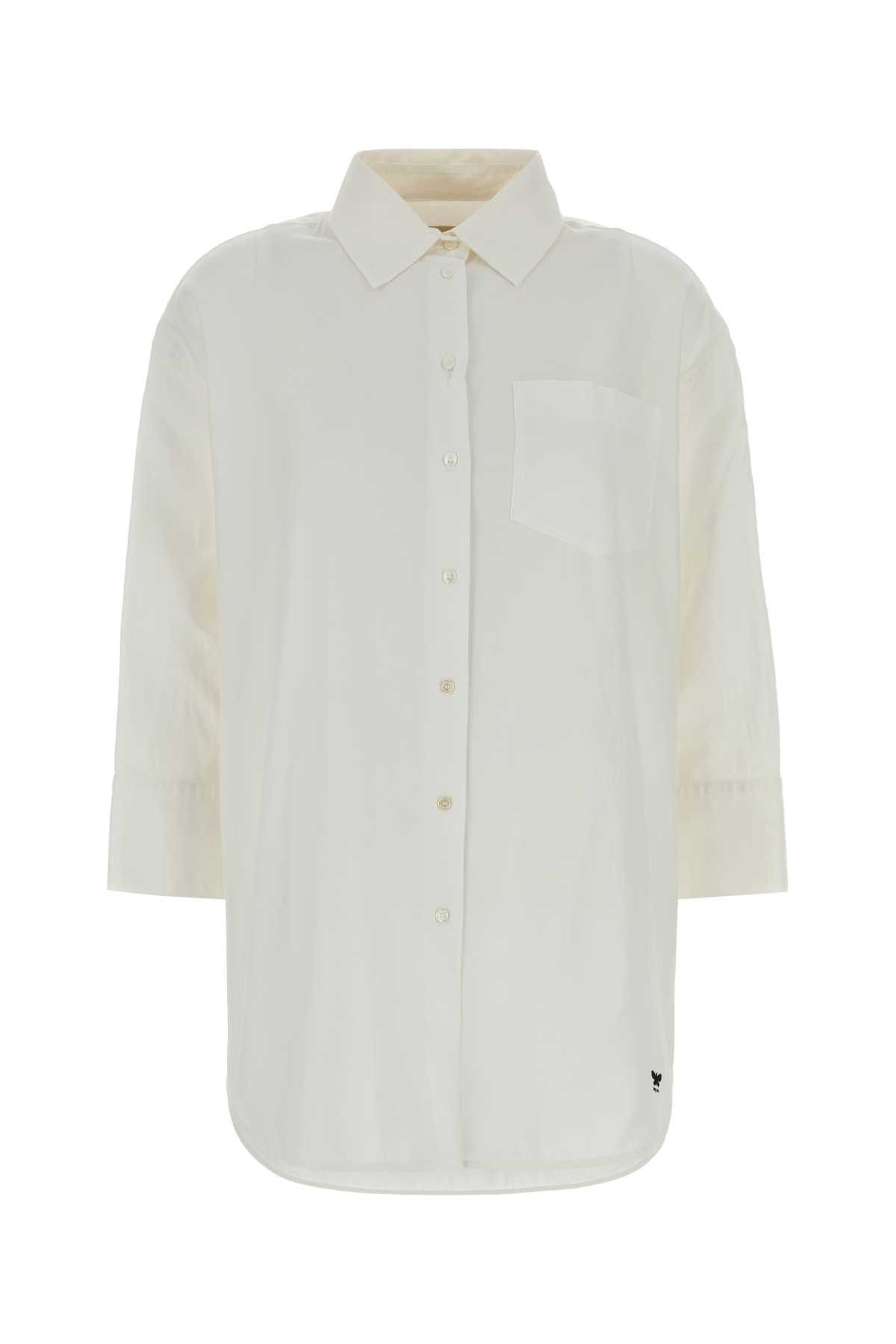 Weekend Max Mara White Cotton Oversize Queva Shirt Size L / US 10 / IT 46 - 1 Thumbnail