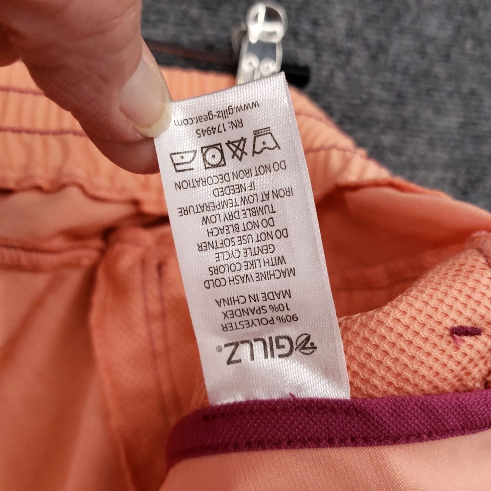 Vintage Gillz Shorts Womens L Large Orange Elastic Mid Rise Pull On Athletic Active Gym Size 36" / US 14 / IT 50 - 3 Thumbnail