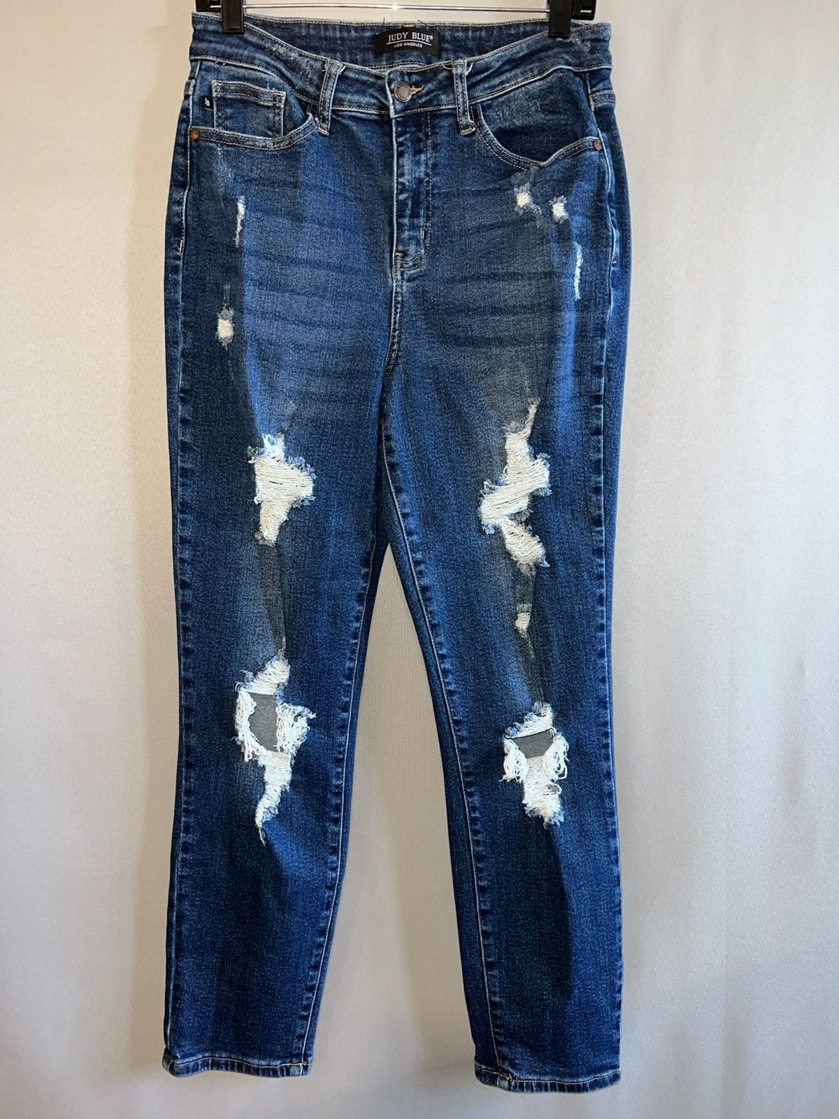 Judy Blue Judy Blue High Waist Distressed Boyfriend Jeans 9/29 Size 29" - 1 Thumbnail