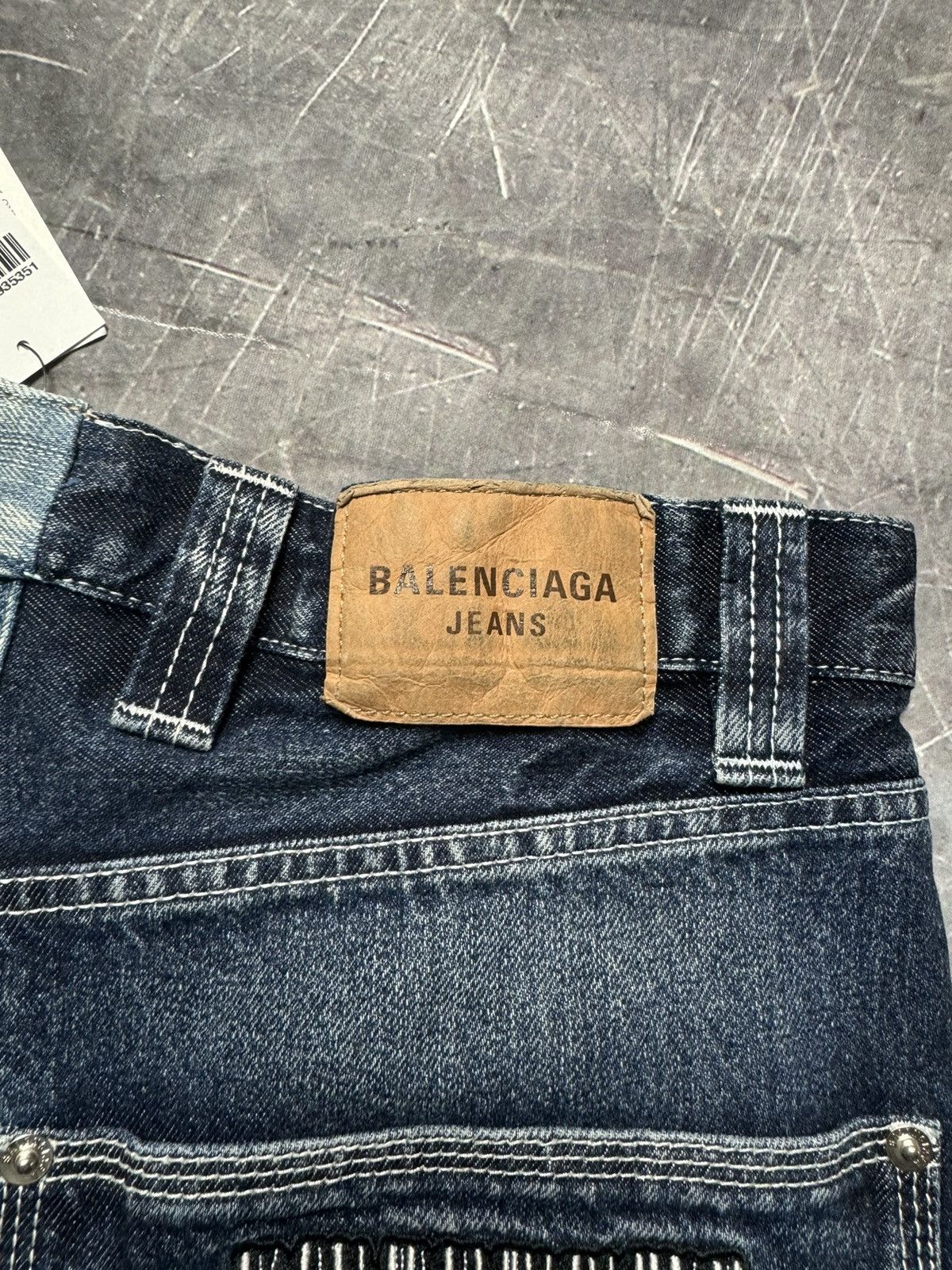 Balenciaga Balenciaga Embroidered 50/50 Color block Jeans Size US 30 / EU 46 - 9 Thumbnail