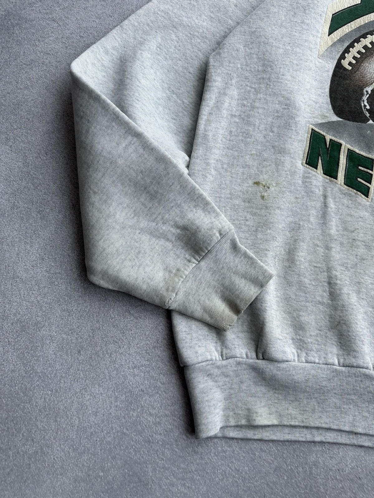 NFL Vintage NFL New York Jets Grey Crewneck Sweatshirt 90s Sz XL Size US XL / EU 56 / 4 - 12 Thumbnail