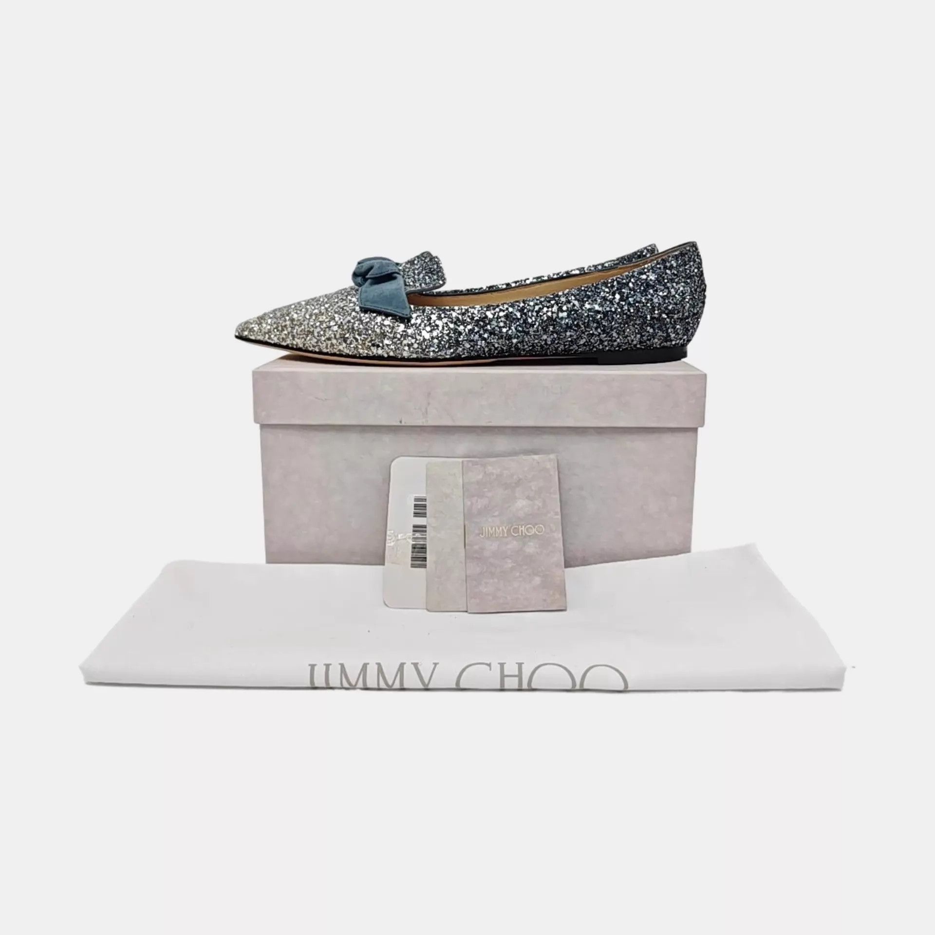 Jimmy Choo Jimmy Choo Sequin Bow Flat 41 New Size US 10.5 / IT 40.5 - 6 Thumbnail