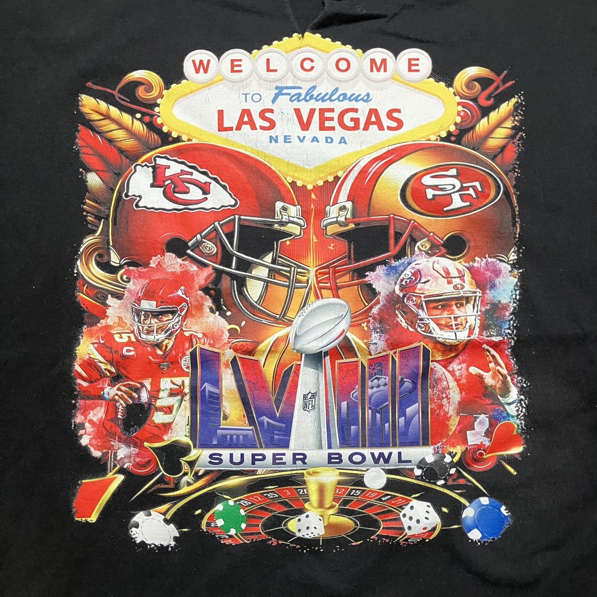 NFL Super Bowl LVIII Las Vegas NFL Football T Shirt Size US XXL / EU 58 / 5 - 2 Thumbnail