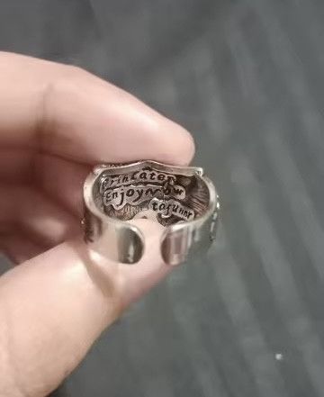 Jewelry × Vintage Gothic Two Face Joker Adjustable Ring Size ONE SIZE - 7 Thumbnail