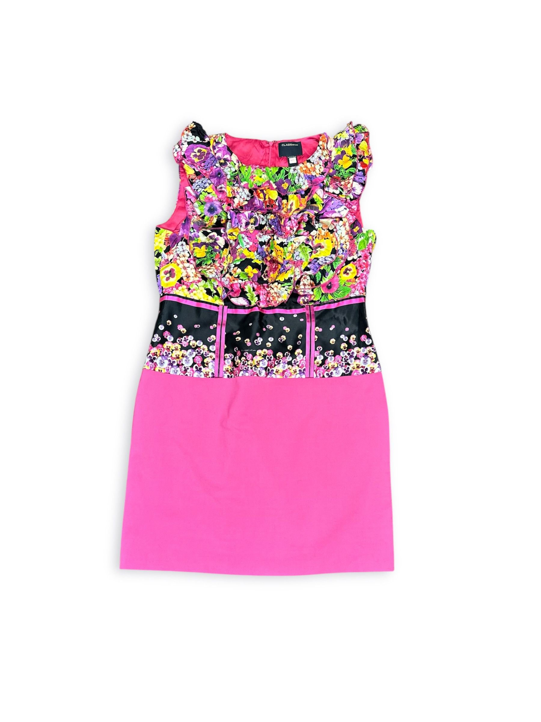 Roberto Cavalli Cavalli Class flower printed atlas dess Size M / US 6-8 / IT 42-44 - 1 Thumbnail