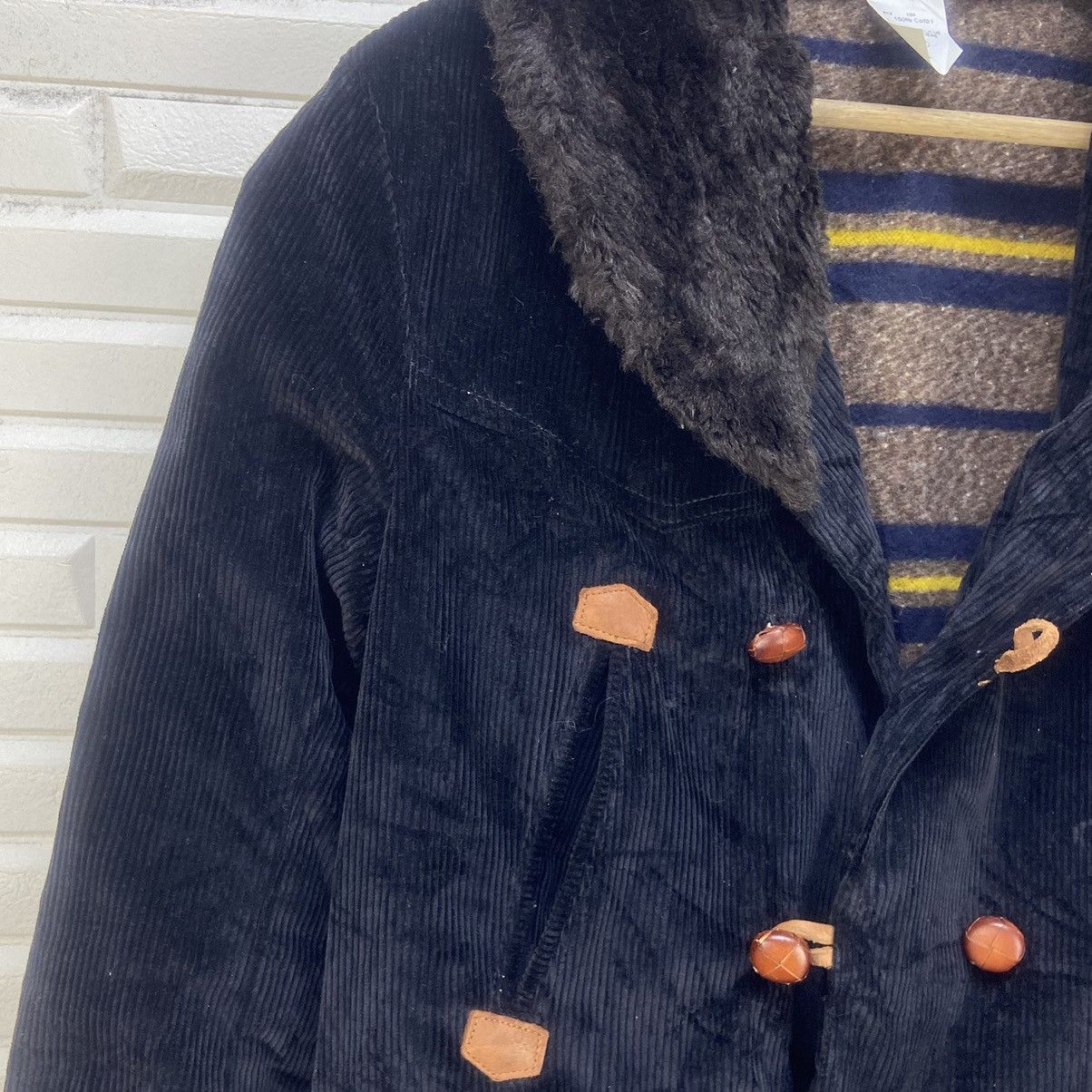 Vintage Vintage Vincent et Mireille Faux Fur Corduroy Heavy Coat Size US XS / EU 42 / 0 - 6 Thumbnail