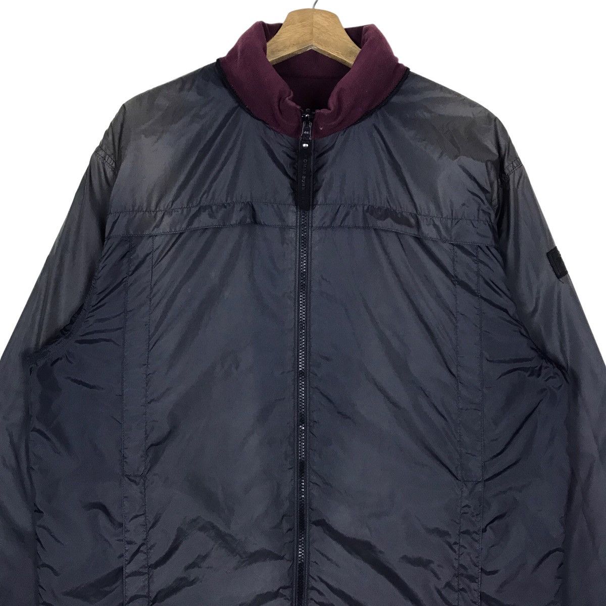 Vintage Vintage Thomas Burberry Reversible Fleece Jacket Size US L / EU 52-54 / 3 - 9 Thumbnail