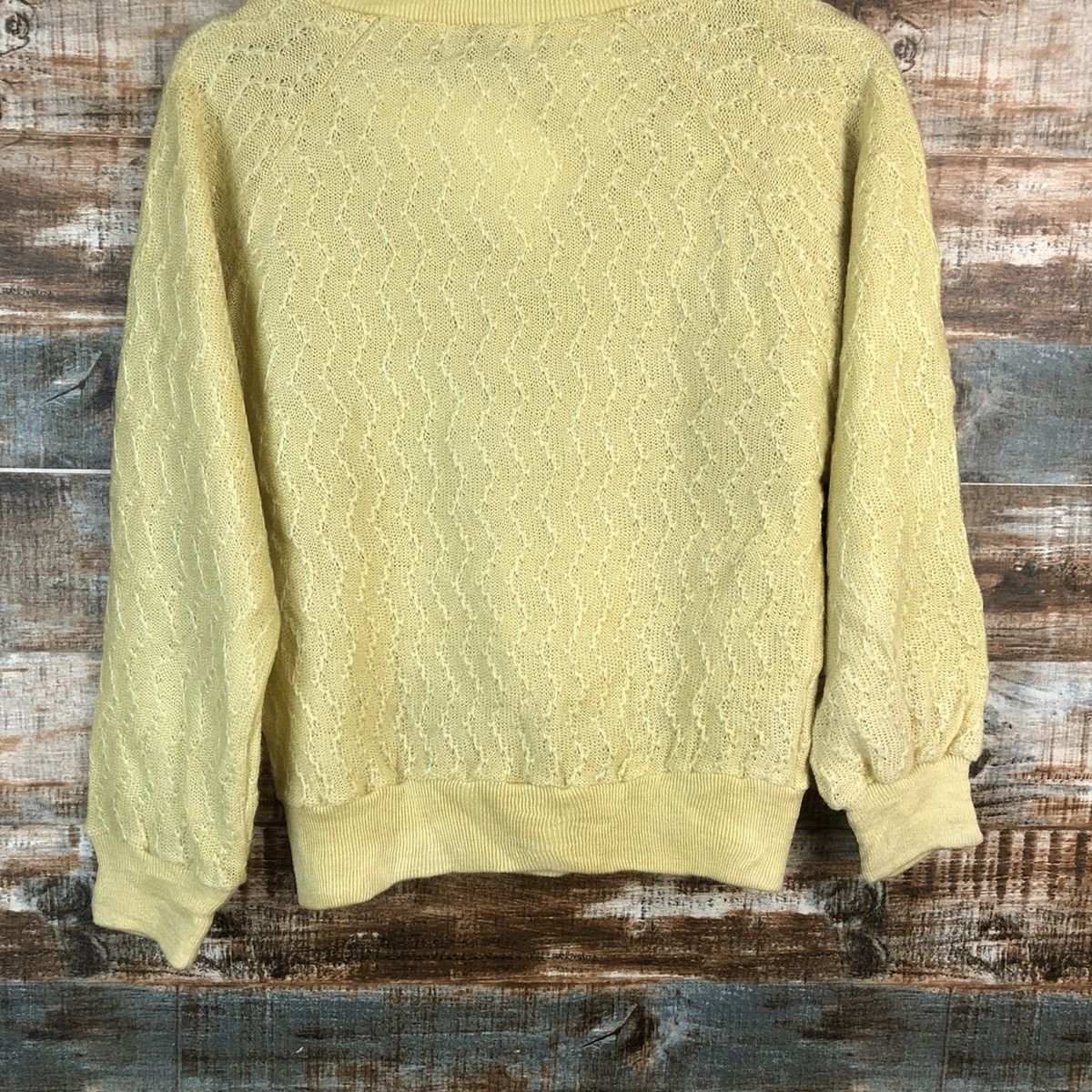 Homespun Knitwear M9 Sister japan vintage Yellow Knitwear #A2360 Size XS / US 0-2 / IT 36-38 - 14 Thumbnail