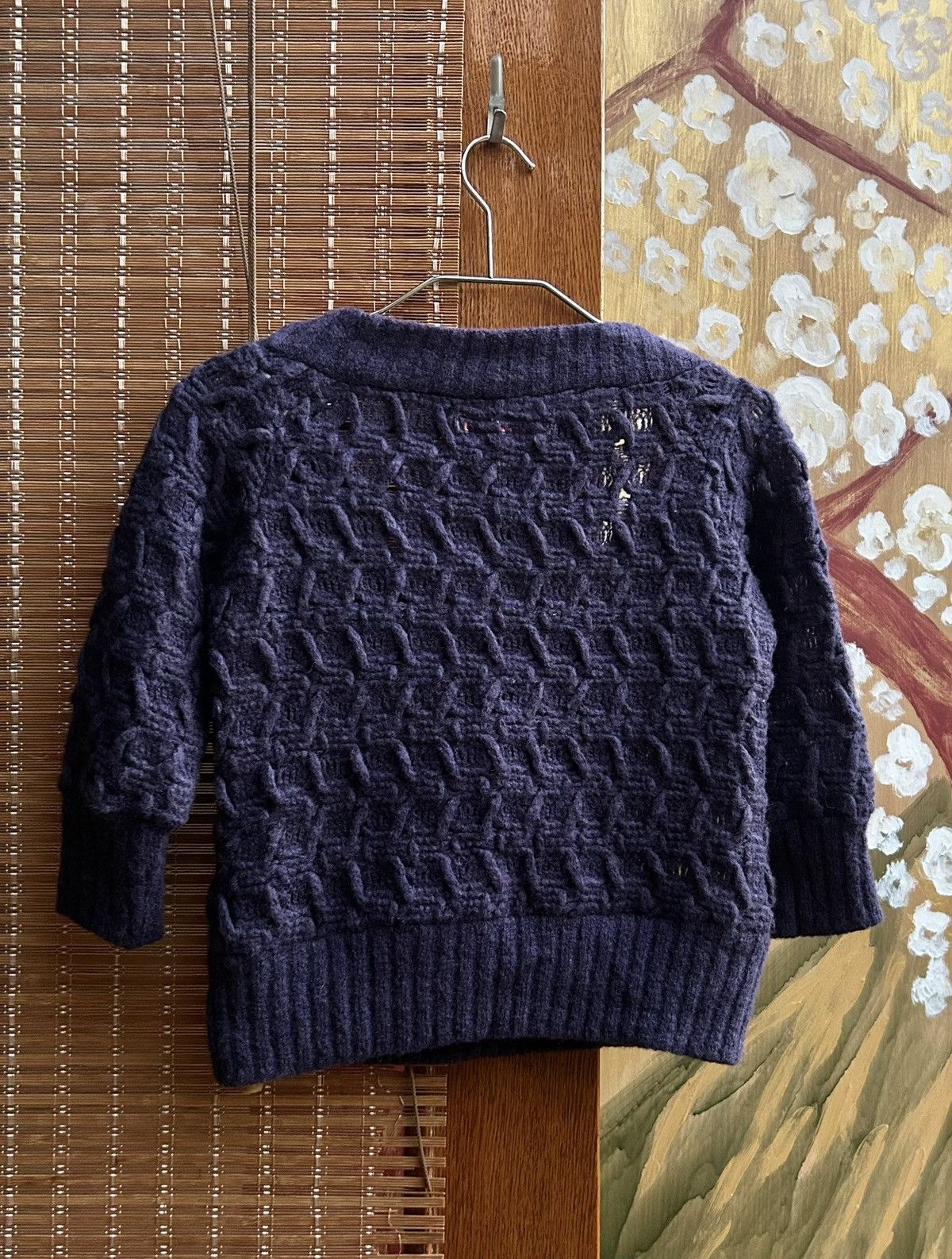 Miss Sixty Y2K Miss Sixty Cable Knit V-Neck Sweater Tie Front Size S / US 4 / IT 40 - 2 Thumbnail
