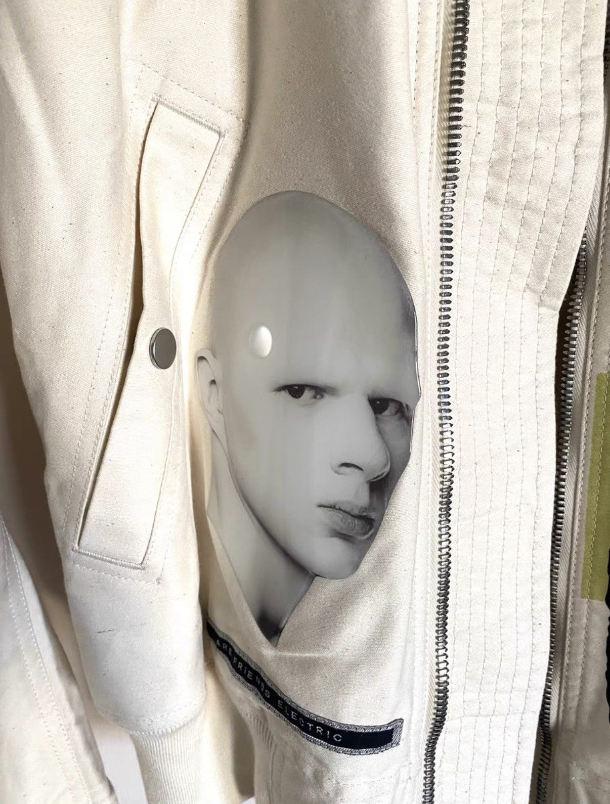 Rick Owens Rick Owens DRKSHDW Mask-Patch Cream White MA-1 Jacket Size US S / EU 44-46 / 1 - 4 Thumbnail