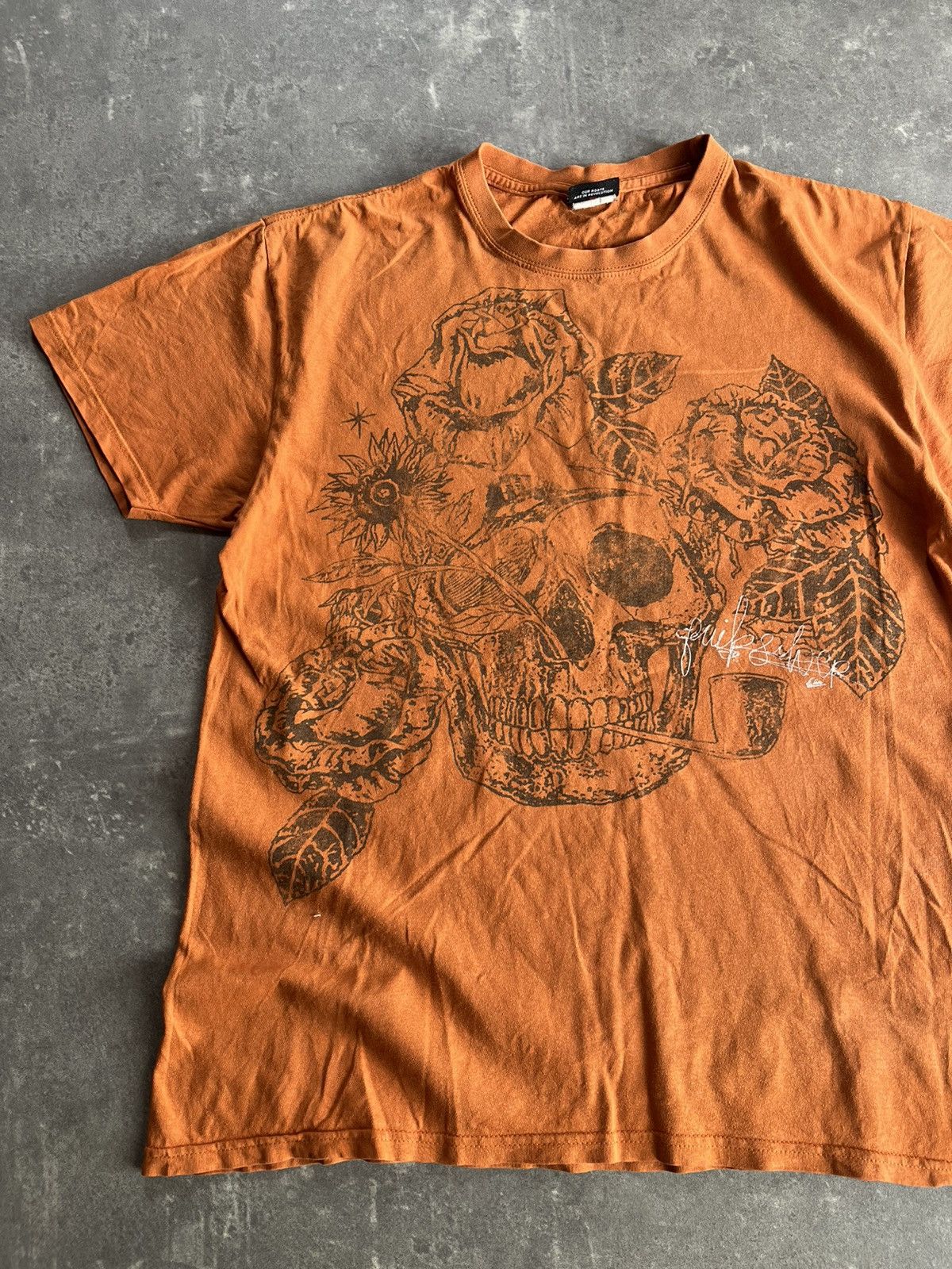 Quiksilver Quiksilver Vintage Skull Printed Tee M Affliction Rare Size US M / EU 48-50 / 2 - 3 Thumbnail