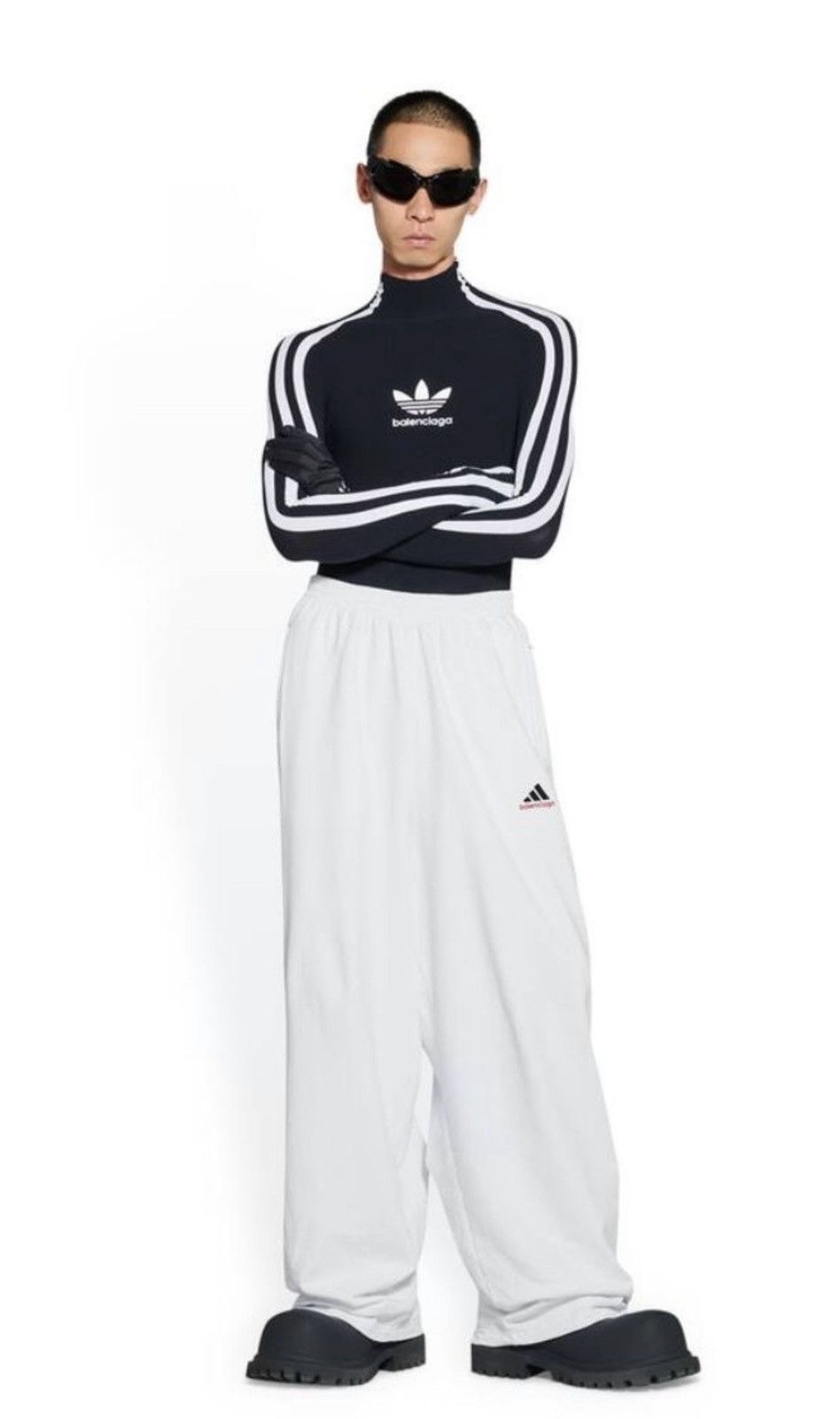 Adidas × Balenciaga Baggy Sweatpants Size US 34 / EU 50 - 4 Thumbnail