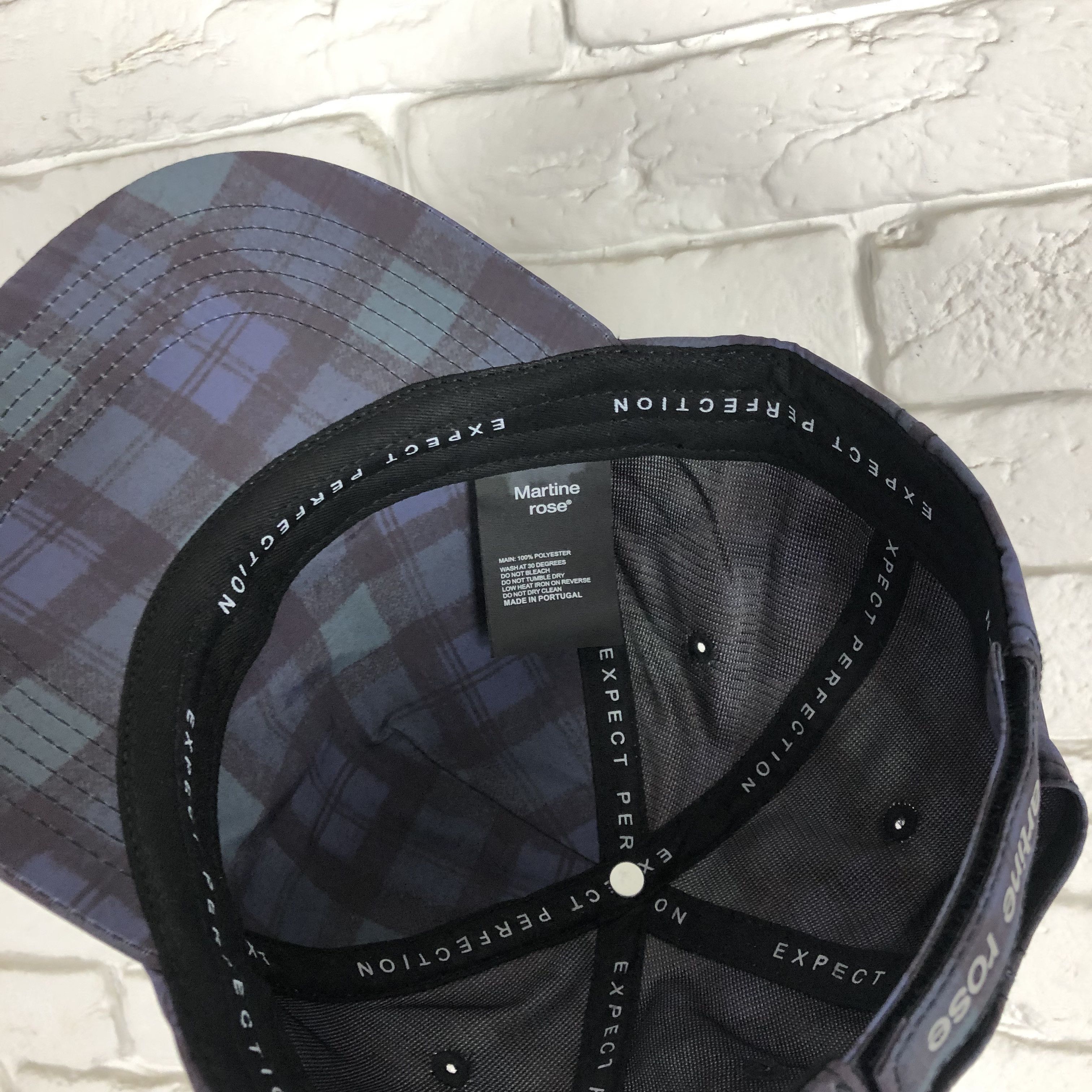 Martine Rose Martine Rose Check Reflective Logo nylon hat cap Size ONE SIZE - 6 Thumbnail