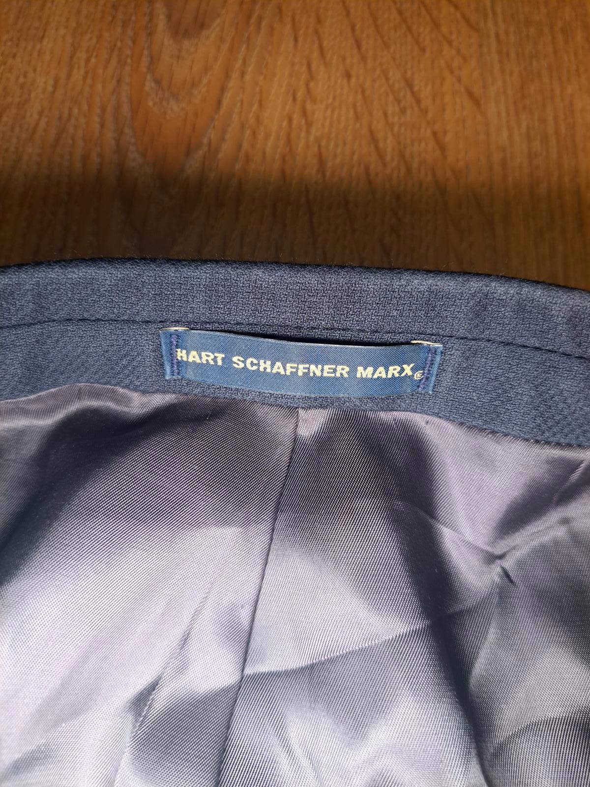 Hart Schaffner Marx Hart Schaffner Marx Blazer Mens 48R Gray Wool Silver Buttons Size 48R - 3 Thumbnail