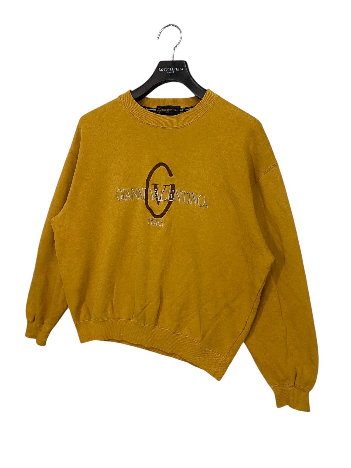 Designer × Gianni Valentino Vintage 90s gianni valentino italy spellout sweatshirt Size US L / EU 52-54 / 3 - 2 Thumbnail