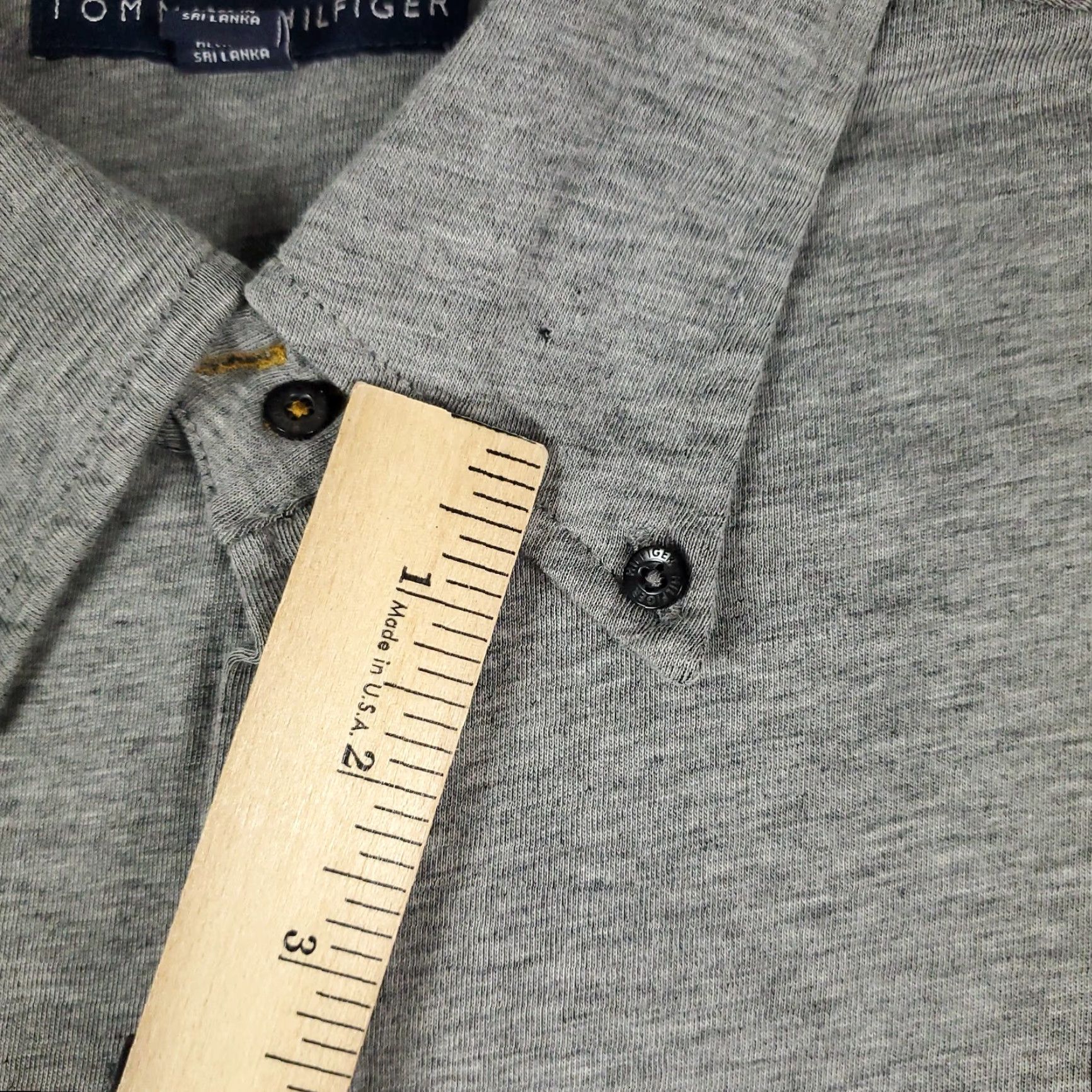 Tommy Hilfiger Tommy Hilfiger Shirt Men L Gray Short Sleeve Button-Up Cotton Casual Logo Mens Size US L / EU 52-54 / 3 - 4 Thumbnail