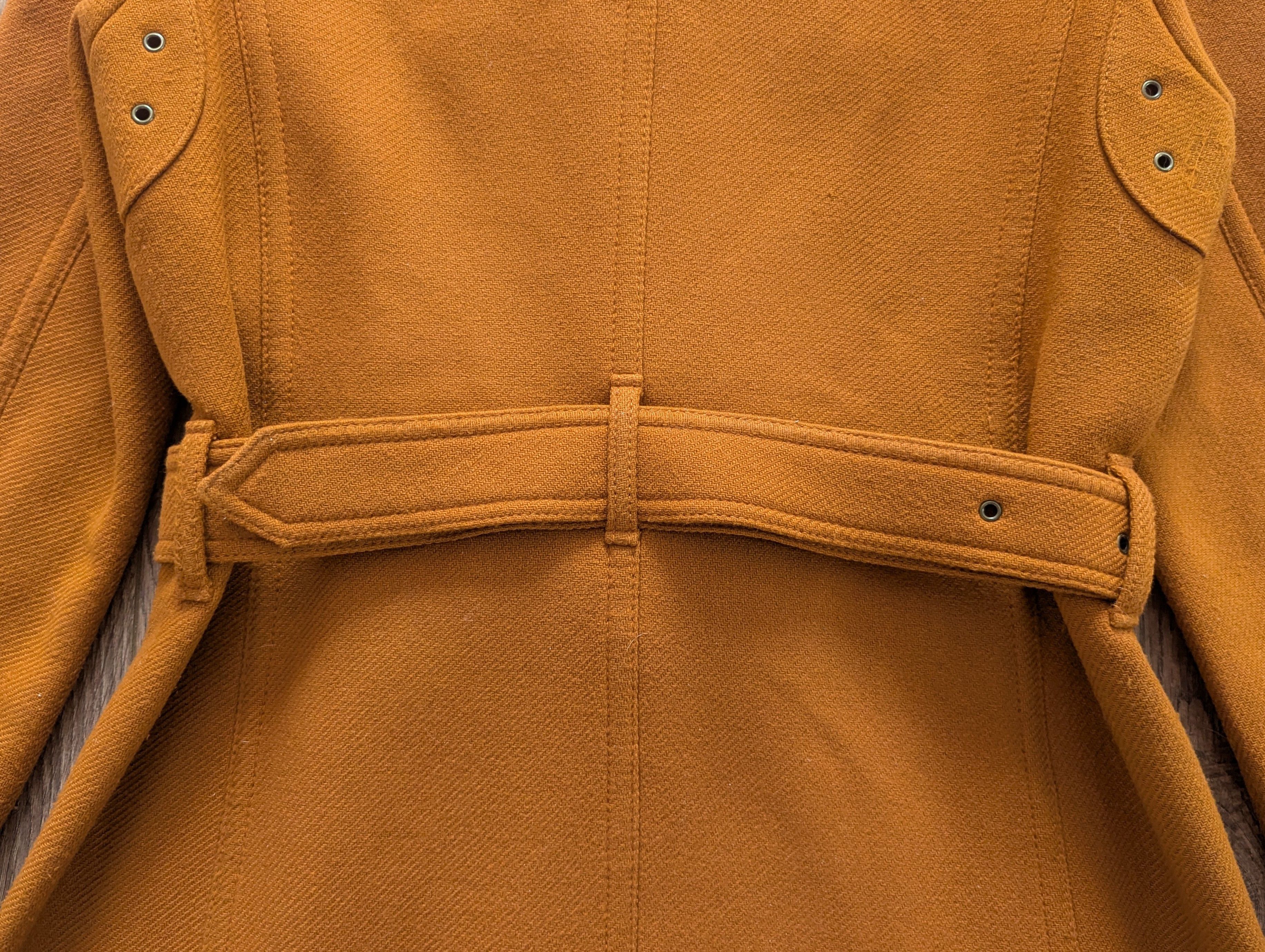 Burberry BURBERRY BRIT Women's Wool Coat Orangre Luxury Brand Size M / US 6-8 / IT 42-44 - 20 Thumbnail