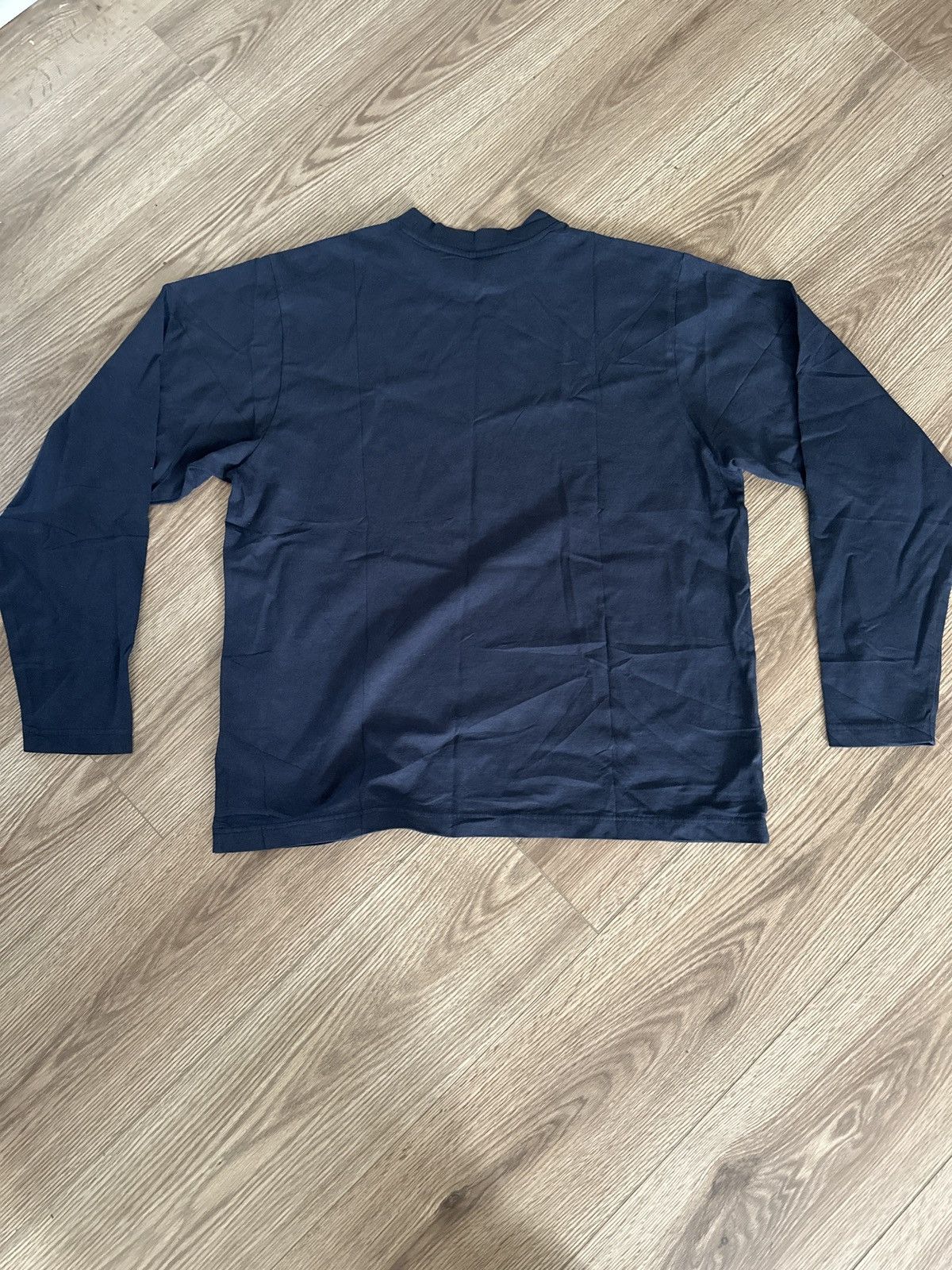 Balenciaga × Gap × Kanye West Yeezy Gap Long Sleeve T-Shirt Navy Blue (SIZE MEDIUM) Size US M / EU 48-50 / 2 - 2 Thumbnail