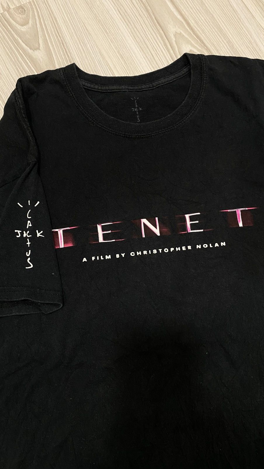 ゲ*ー様 TENET tシャツ Travis Scott カクタス vintag Buy Cactus Jack by Travis Scott For Tenet T-Shirt 'Black