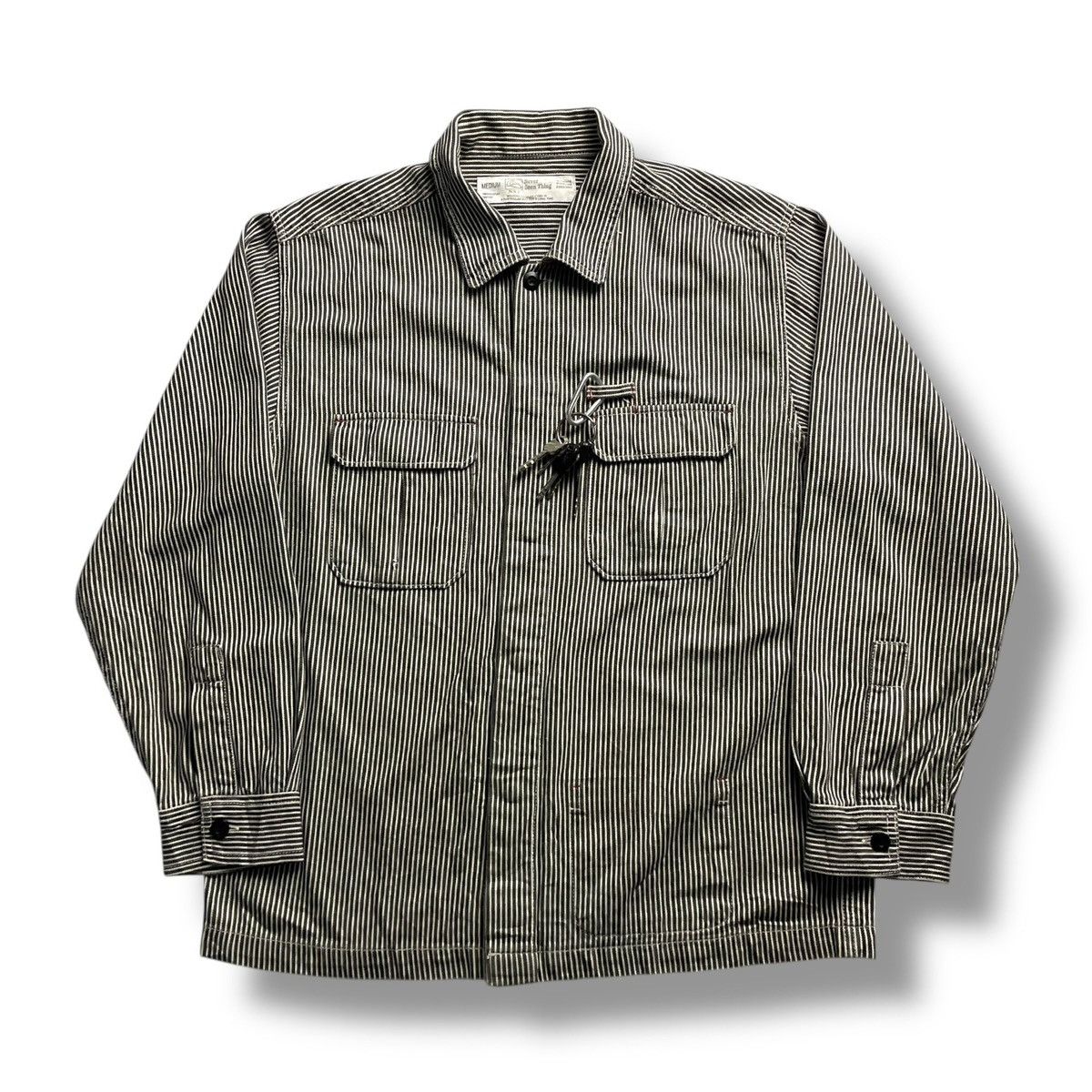 Kapital 🇯🇵 NEVER SEEN THING STRIPES HICKORY JACKET Size US M / EU 48-50 / 2 - 1 Thumbnail