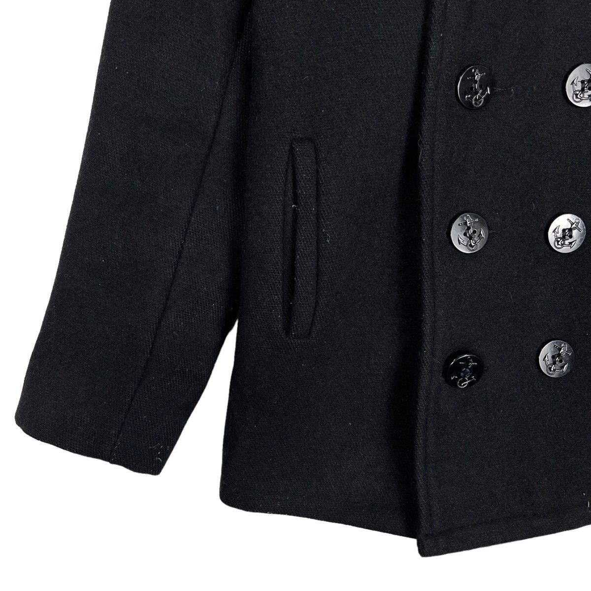 Schott 🔥 VINTAGE SCHOTT NAVY PEACOATS JACKET SIZE 34 MADE IN USA Size US S / EU 44-46 / 1 - 6 Thumbnail