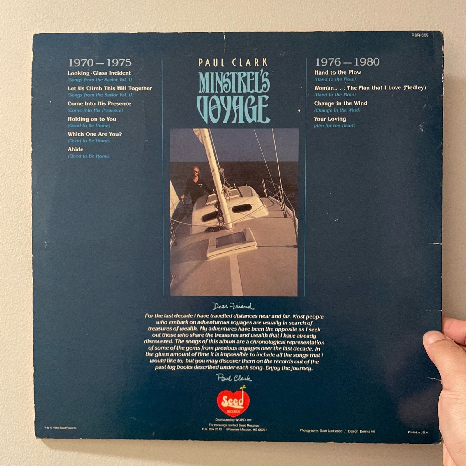 Other Paul Clark - Minstrel's Voyage LP vintage vinyl record album Size ONE SIZE - 2 Thumbnail