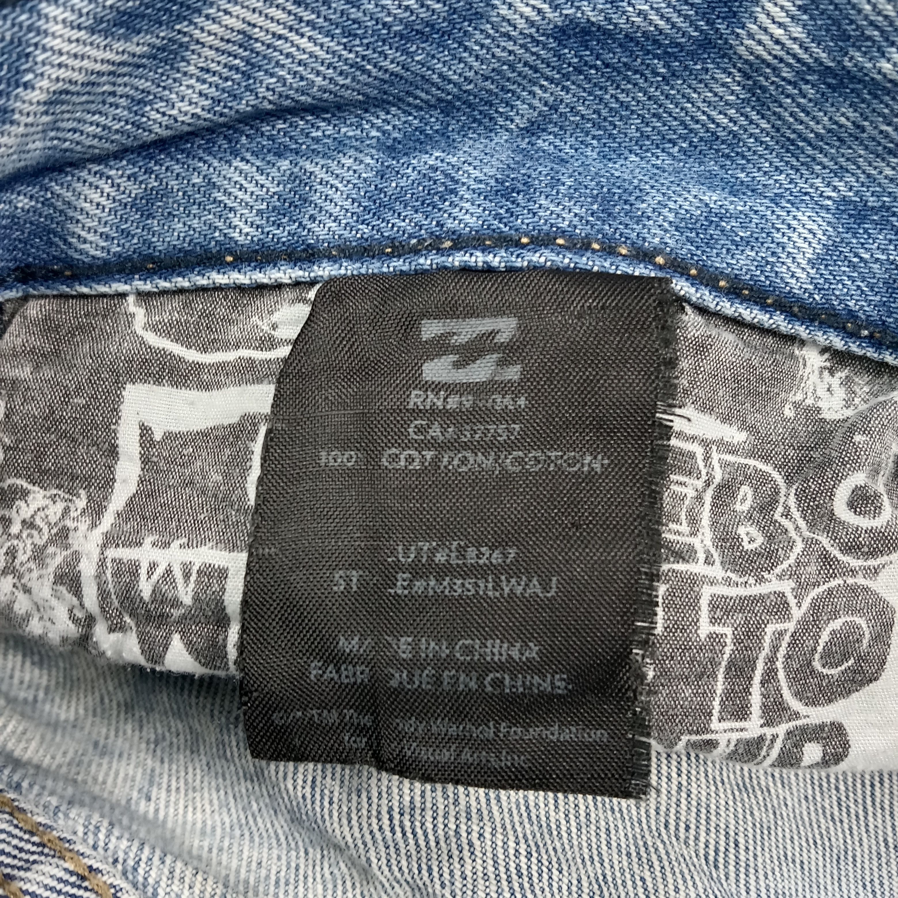 Andy Warhol Andy Warhol X Billabong Selvedge Denim Jeans C280N9 Size US 35 - 14 Thumbnail