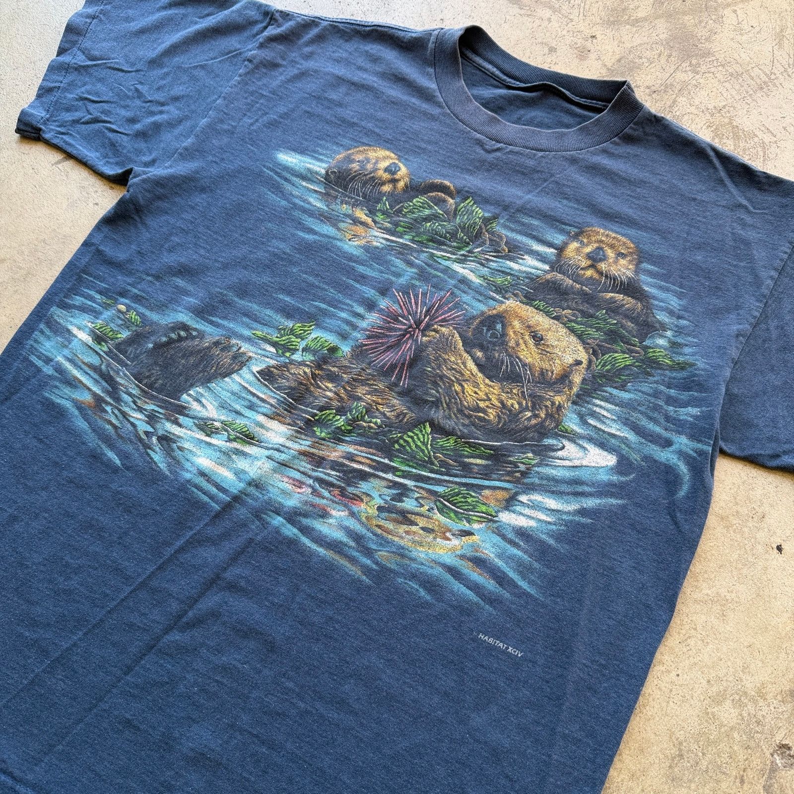 Other Vintage 90s Habitat Sea Otter "Extinction is Forever" Tee Size US L / EU 52-54 / 3 - 3 Thumbnail