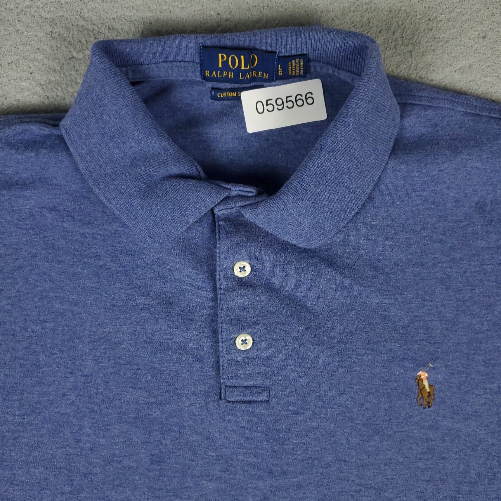 Ralph Lauren Ralph Lauren Polo Shirt Blue Solid Mens Large Casual Short Sleeve Size US L / EU 52-54 / 3 - 2 Thumbnail