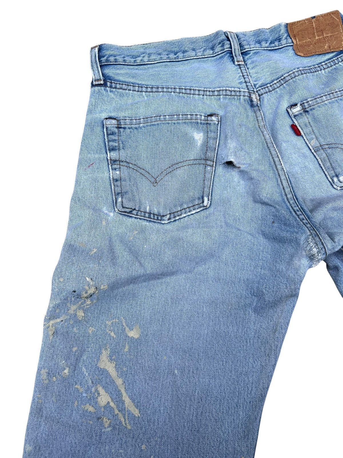 Levi's Trashed Vintage 80s Levi’s 501 Redline Selvedge Denim Jeans Size US 32 / EU 48 - 15 Thumbnail