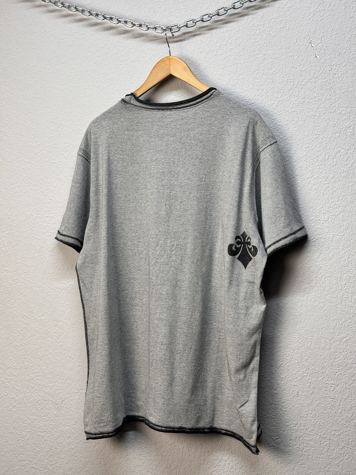 Affliction × Japanese Brand × Vintage Vintage Reversible Affliction Double Skull Black T Shirt Size US XL / EU 56 / 4 - 5 Thumbnail