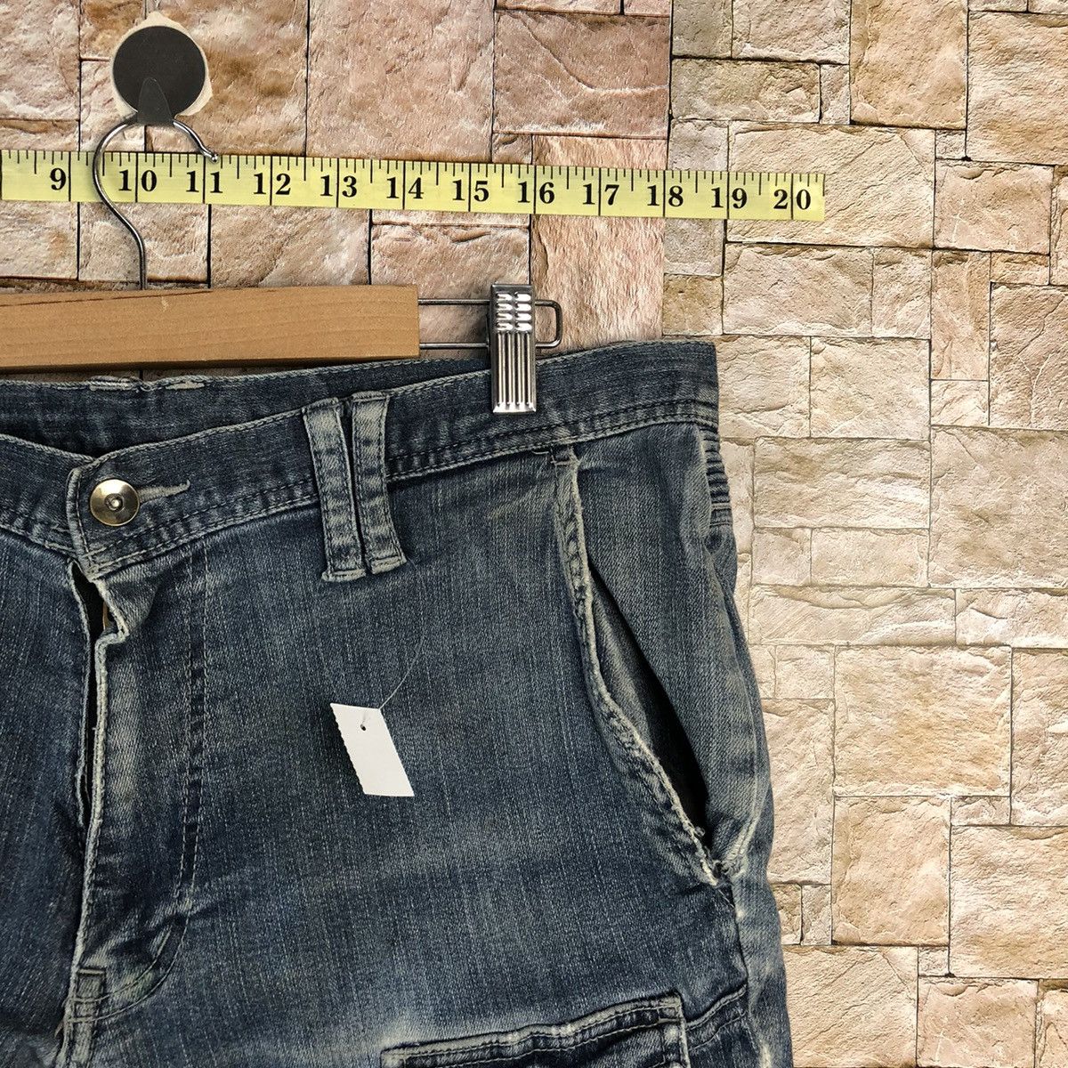Japanese Brand Tora ripped Denim utility tactical distressed Pants #A959 Size US 33 - 9 Thumbnail