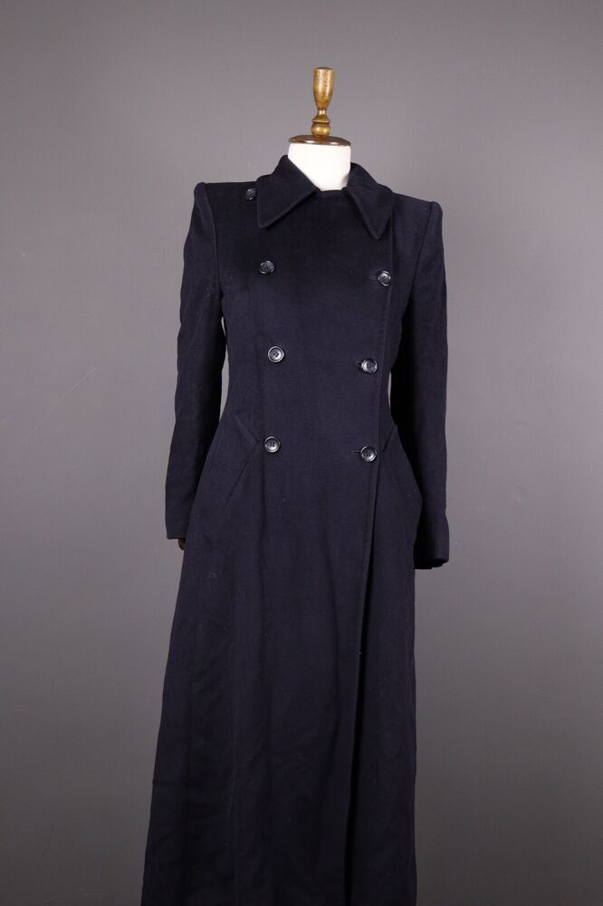 image of Avant Garde Max Mara Overcoat in Black, Women's (Size Medium)