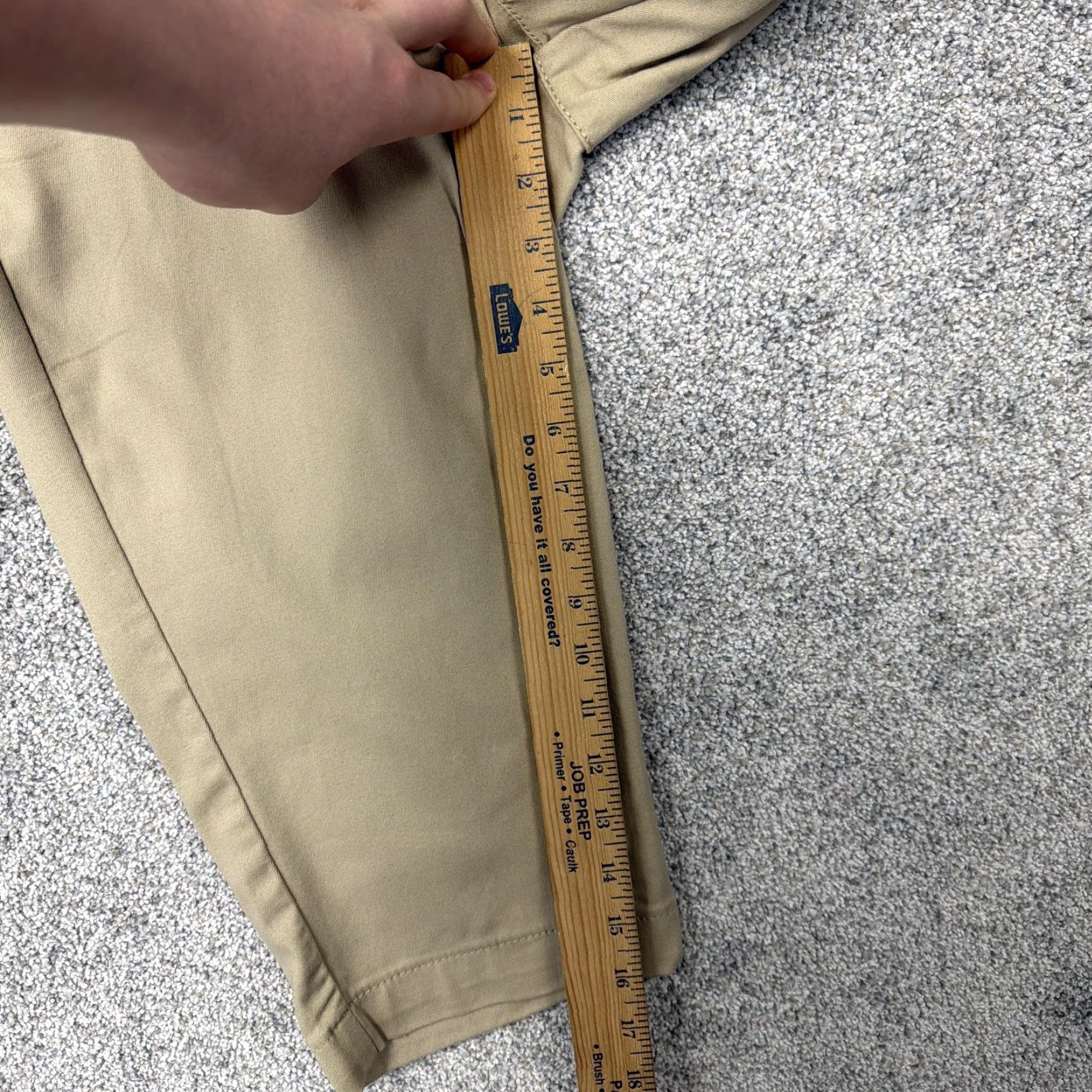 Vintage St. John's Bay Capri Pants Womens 8P 31x16 Beige Twill Stretch Chino Office Size 30" / US 8 / IT 44 - 4 Thumbnail