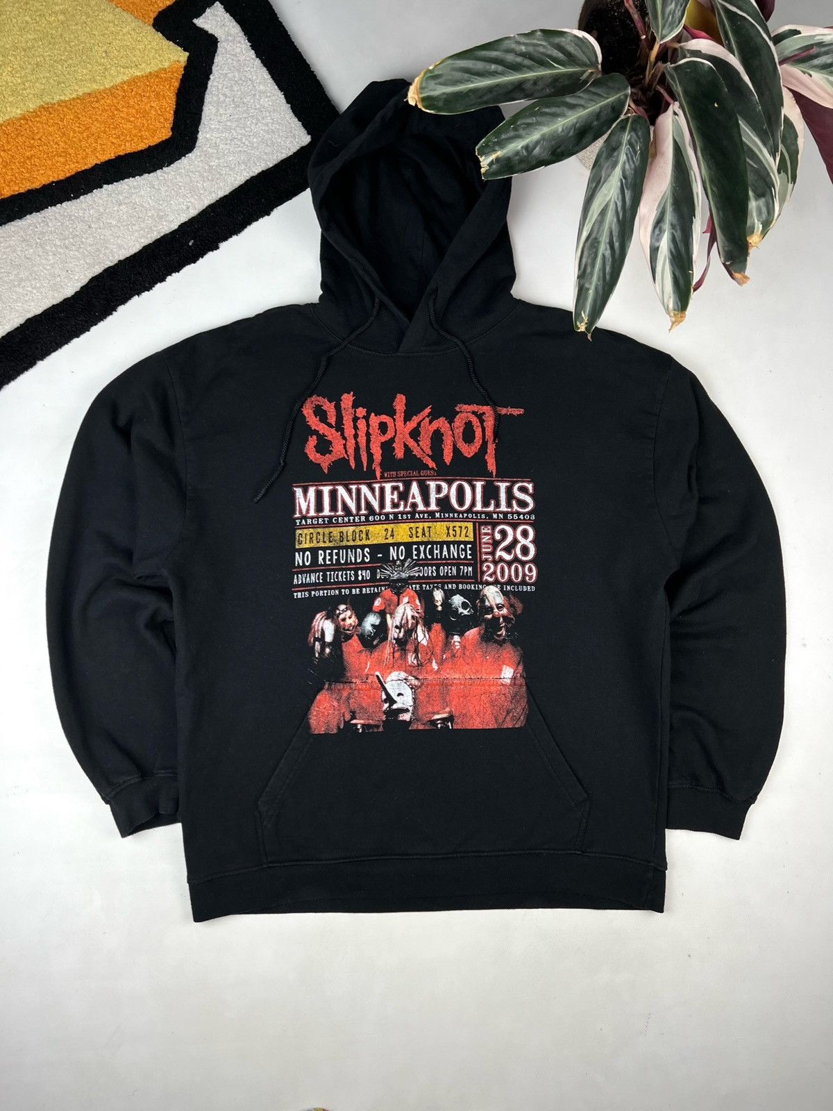 Band Tees × Vintage Vintage Slipknot Band Tribal Hoodie Size US L / EU 52-54 / 3 - 1 Thumbnail