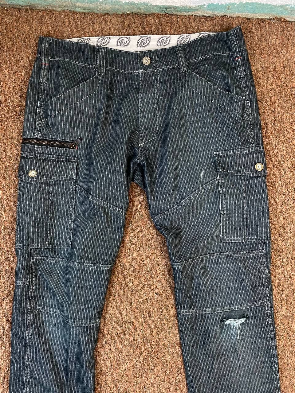 Dickies dickies cargo pants hickory striped distressed Size US 35 - 8 Thumbnail