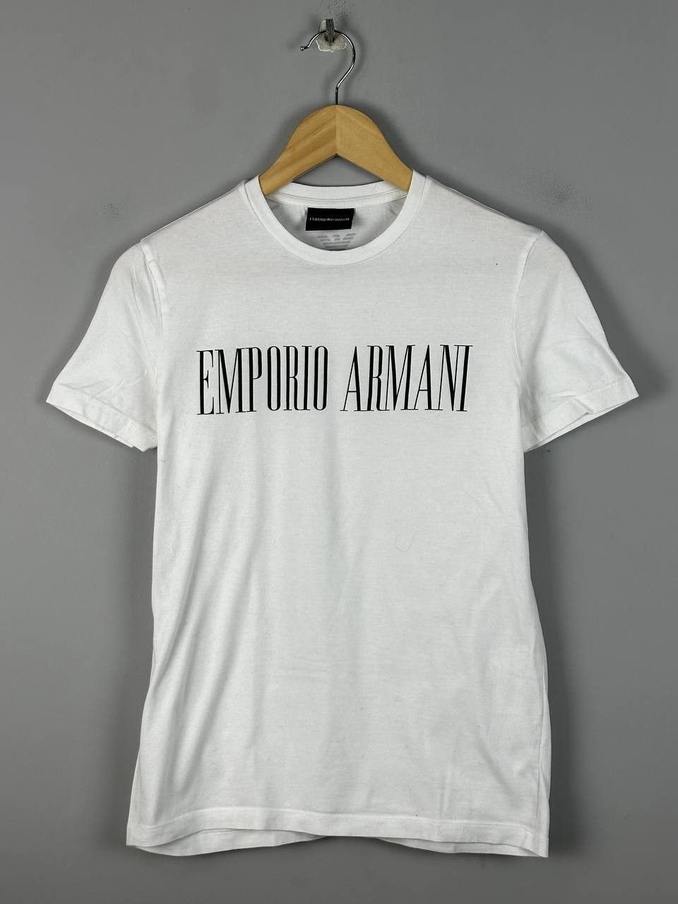 Emporio Armani Luxury Emporio Armani Big Logo White T Shirt Size S / US 4 / IT 40 - 2 Thumbnail