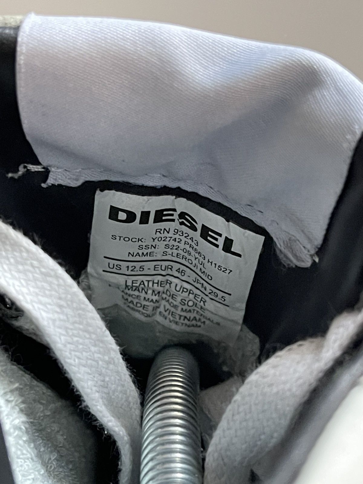 Diesel Diesel S-LEROJI Mid Leather Shoes Size US 12.5 / EU 45-46 - 7 Thumbnail