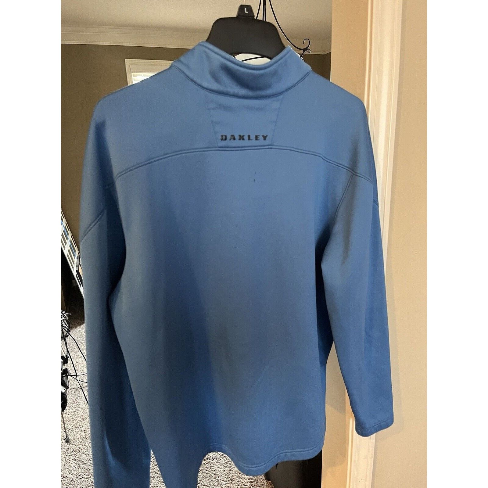 Oakley Oakley 1/4 Zip Pullover Long Sleeve. Mens XL Blue Size US XL / EU 56 / 4 - 5 Thumbnail