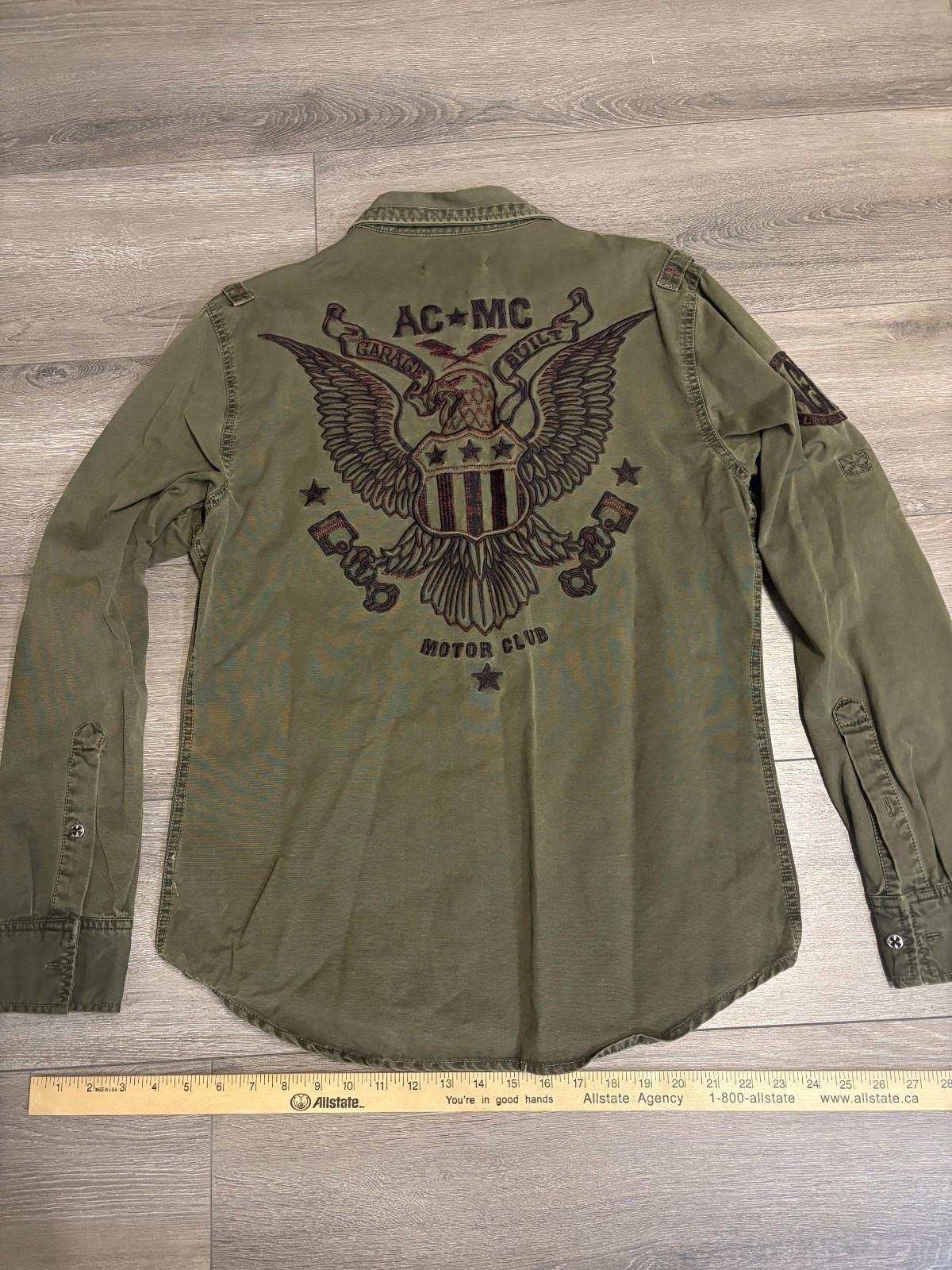 Affliction Affliction Black Premium Button Up Shirt Military Y2K Size M Size US M / EU 48-50 / 2 - 1 Thumbnail