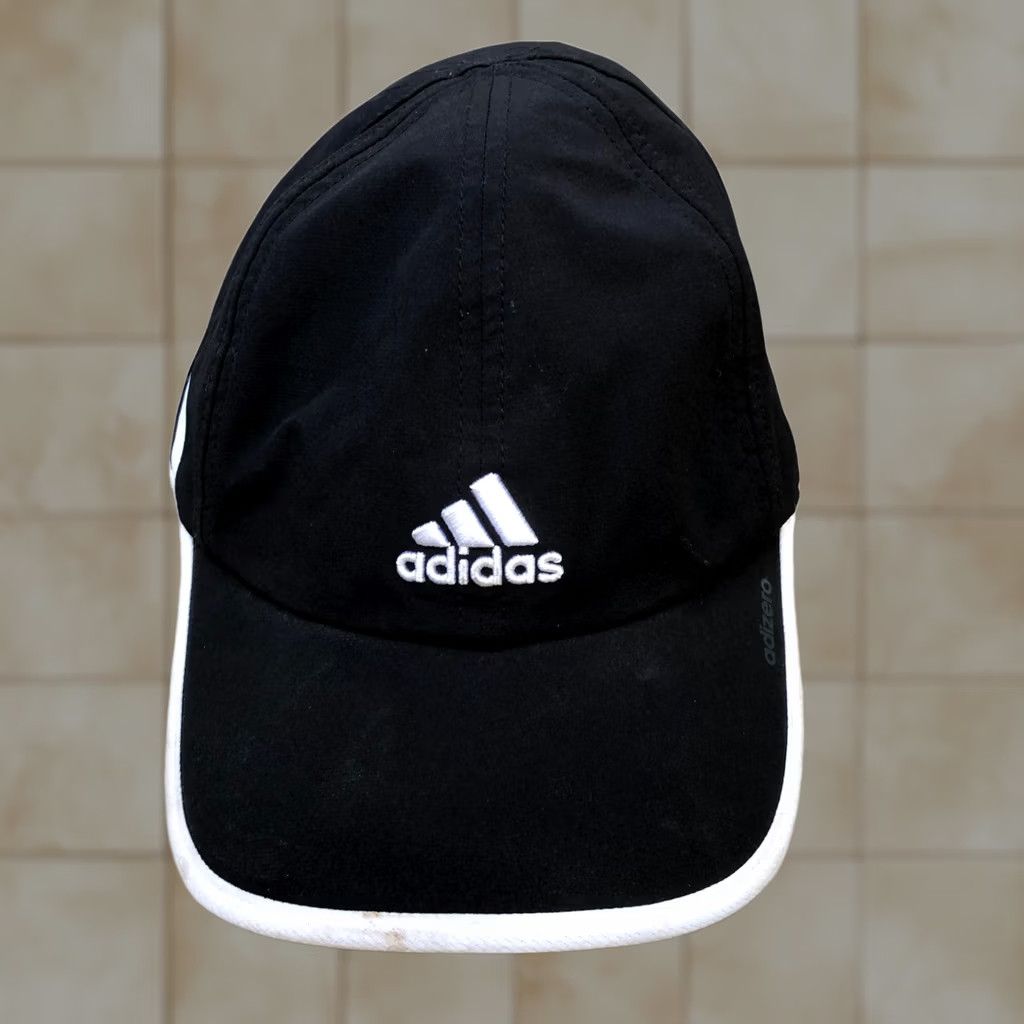 Adidas ADIDAS Adizero Climacool Baseball Hat Unisex Adult Black Adjustable Cap Running Cap Size ONE SIZE - 1 Thumbnail