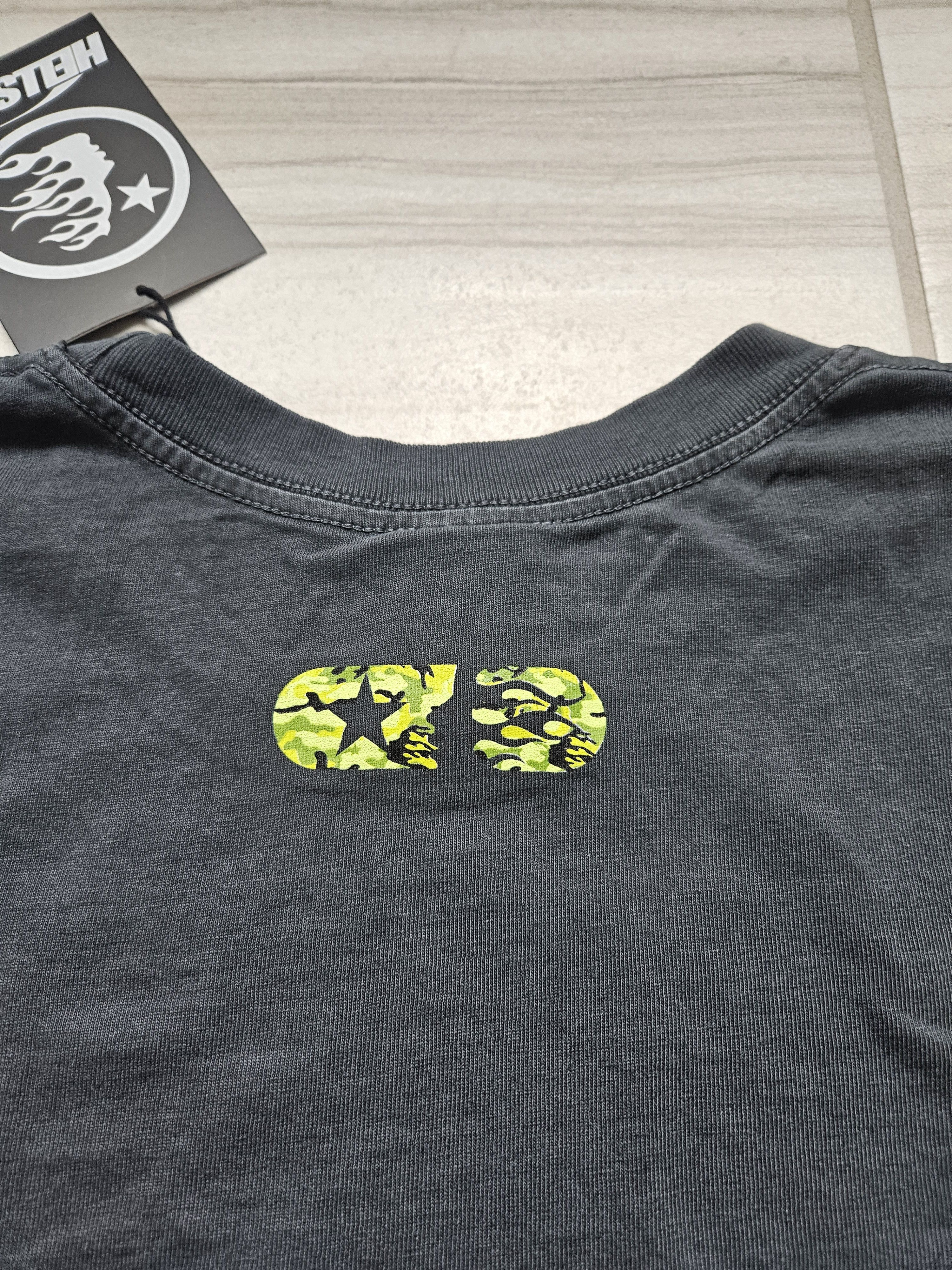 HELLSTAR Camo Green Sports Logo No Guts No Glory Black T Shirt Size US XXL / EU 58 / 5 - 4 Thumbnail
