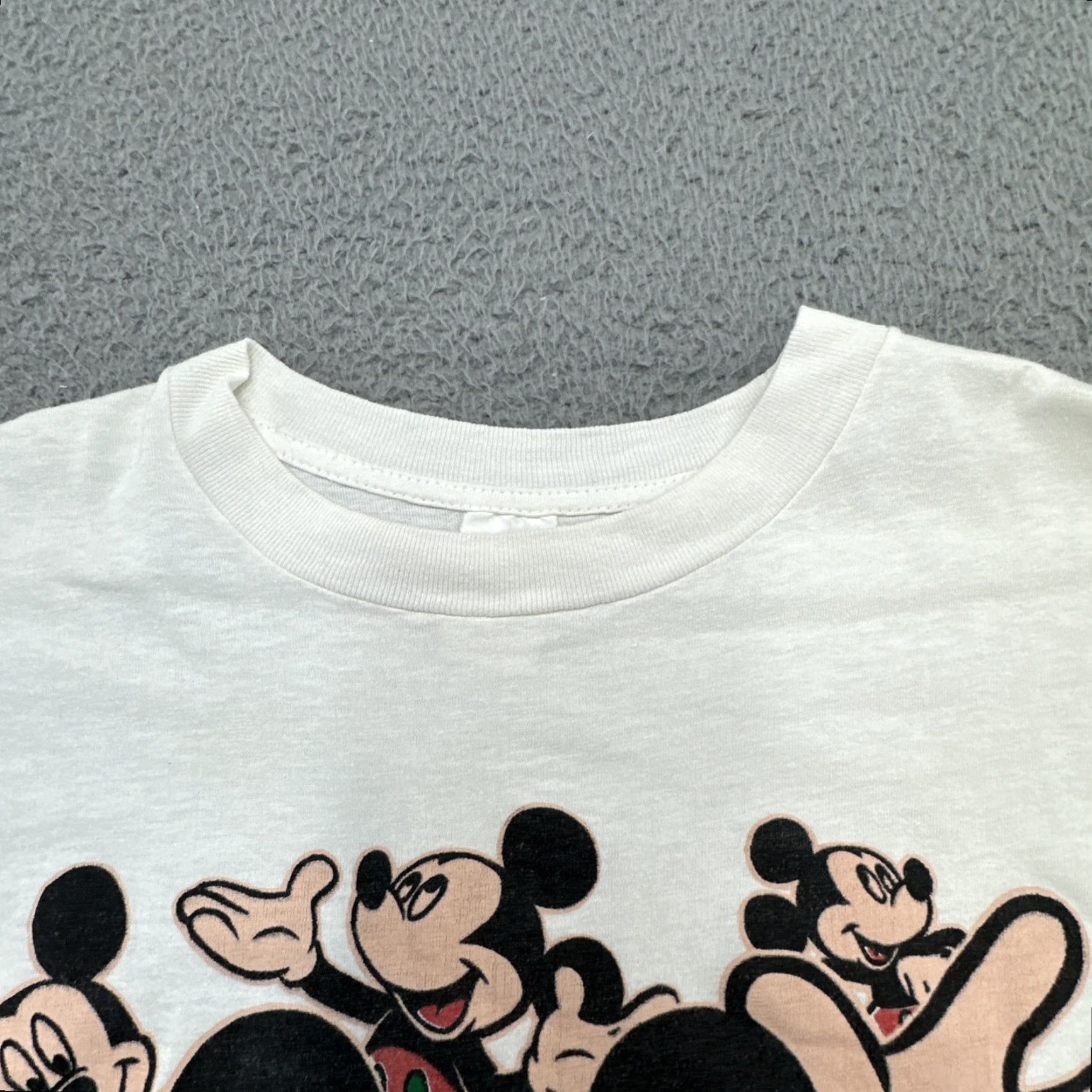 Disney VINTAGE Disney Mickey Mouse White T Shirt XL 90s Single Stitch Unisex Adults Shirt Mens Womens Size US XL / EU 56 / 4 - 7 Thumbnail