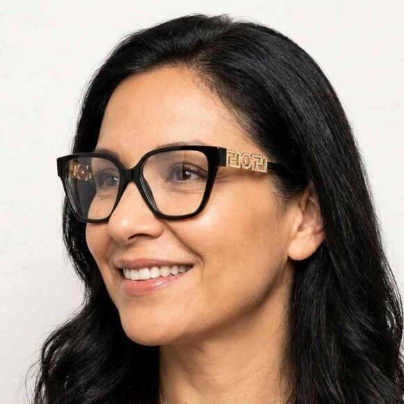 Versace Versace VE3358B 108 Eyeglasses Havana 52mm Cat Eye Frame Size ONE SIZE - 3 Thumbnail