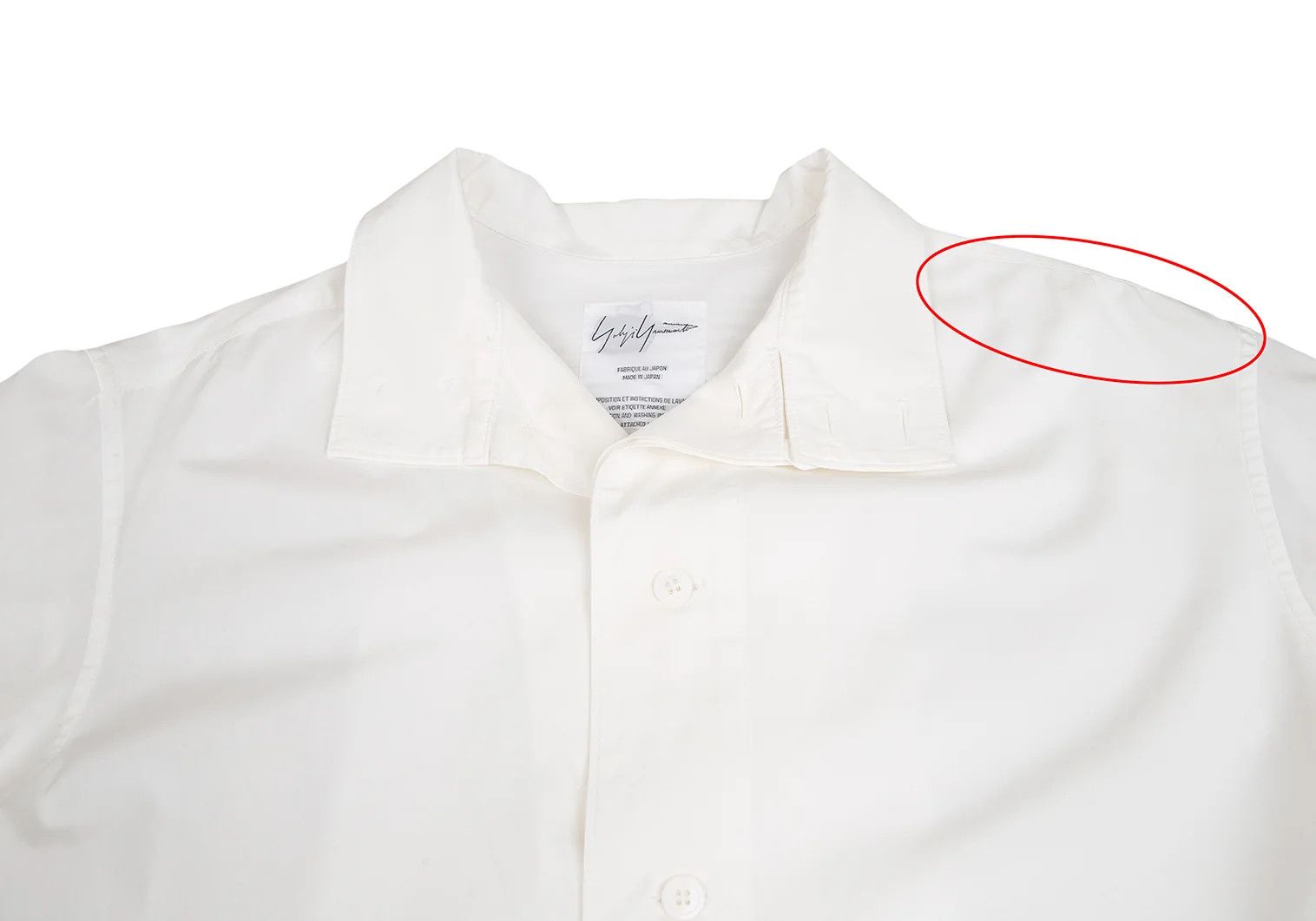 Yohji Yamamoto Yohji Yamamoto Layered Back Zip Shirt White Size US S / EU 44-46 / 1 - 2 Thumbnail
