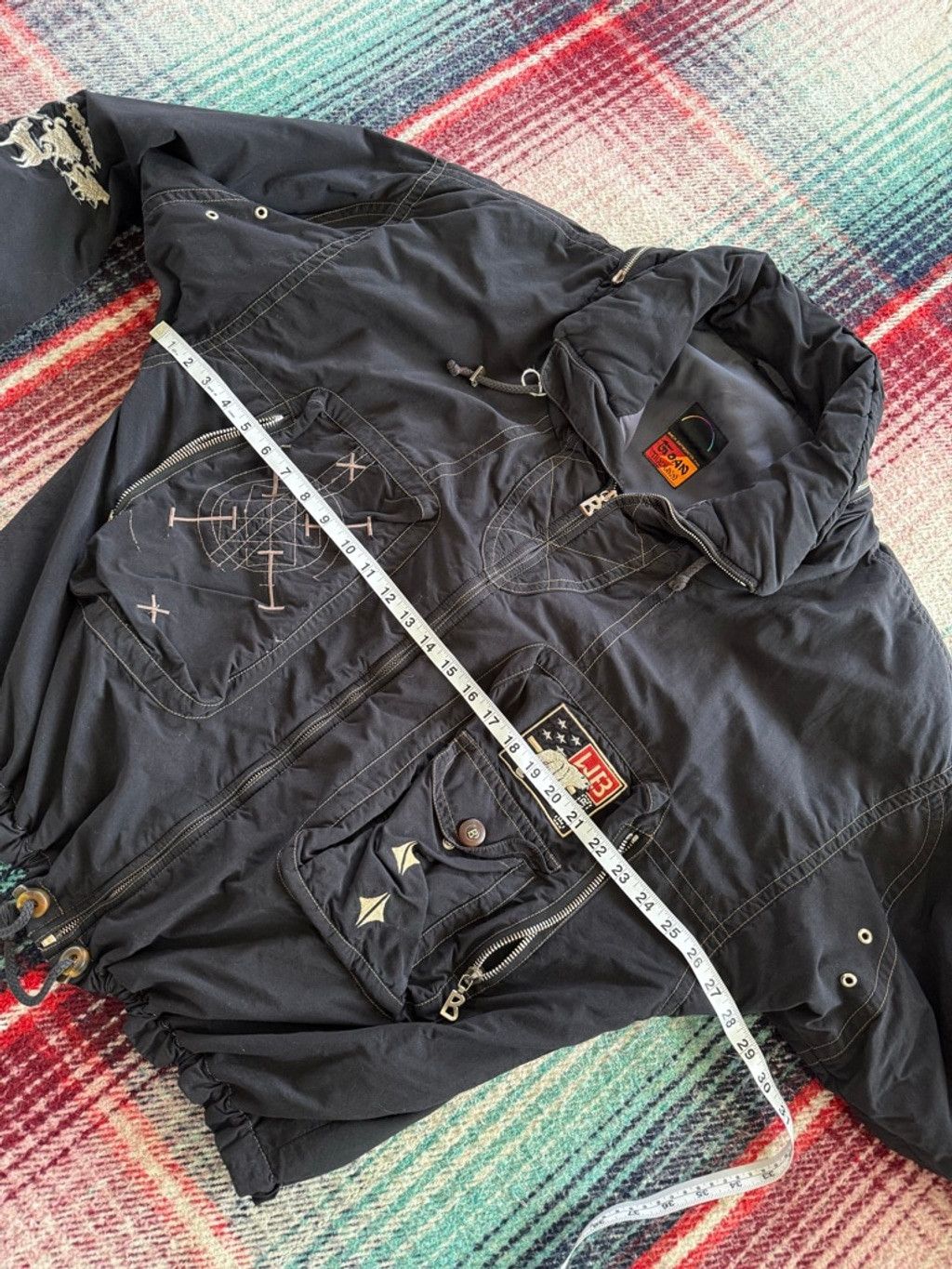 Bogner Vintage Bogner Black Sled Team Jacket L with Embroidery Size US L / EU 52-54 / 3 - 7 Thumbnail