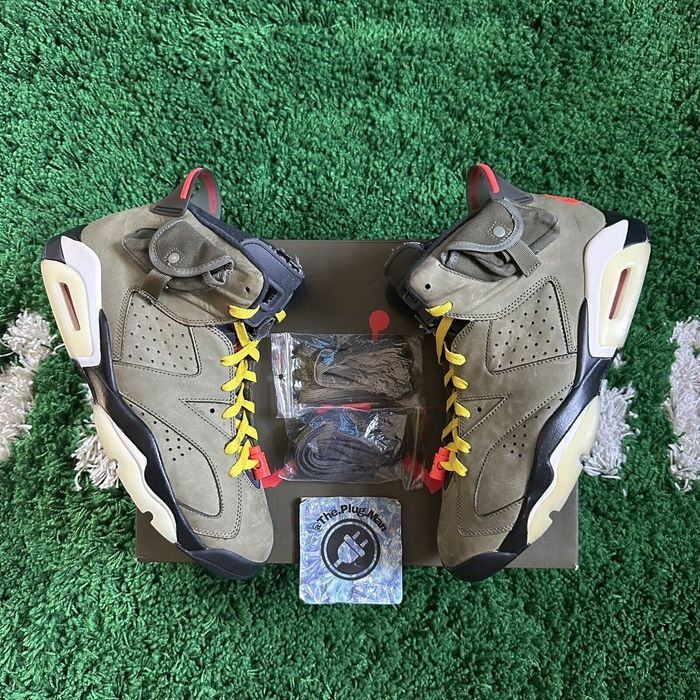 Jordan Brand Jordan 6 Retro x Travis Scott Olive | Grailed