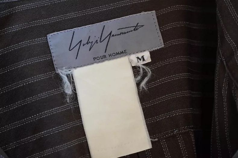 Yohji Yamamoto Yohji Yamamoto 90SS Stripe Tie Shirt 2505-Nextarrow Size US M / EU 48-50 / 2 - 7 Thumbnail