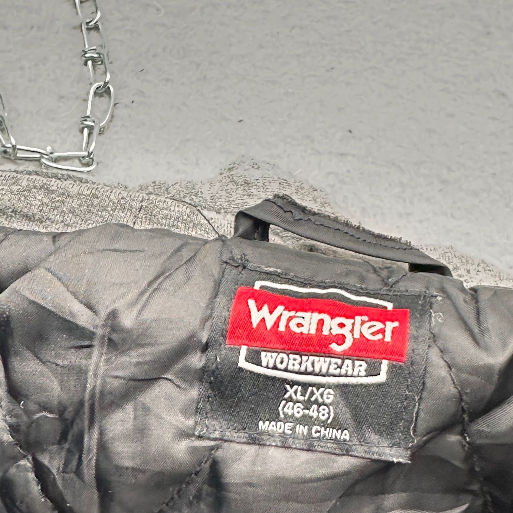 Wrangler Wrangler Canvas Hooded Work Jacket 55253 Mens XL Quilt Lined UNSTITCHING FLAW Size US XL / EU 56 / 4 - 2 Thumbnail