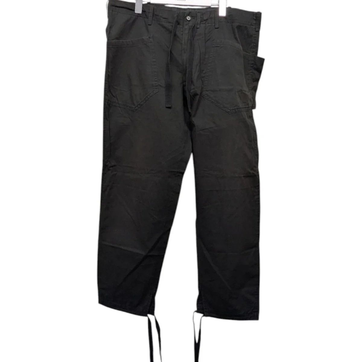 Yohji Yamamoto Yohji Yamamoto pour homme Green Cotton Wide Pants Size US 35 - 1 Thumbnail